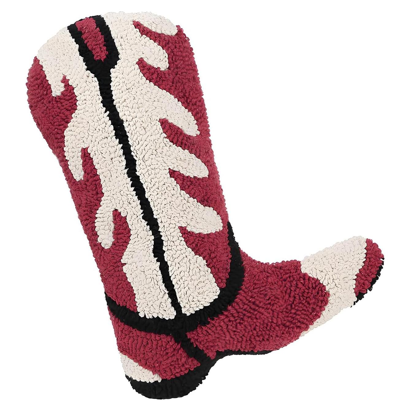 Cojín decorativo en forma de bota vaquera Moorfowl 40x29 cm