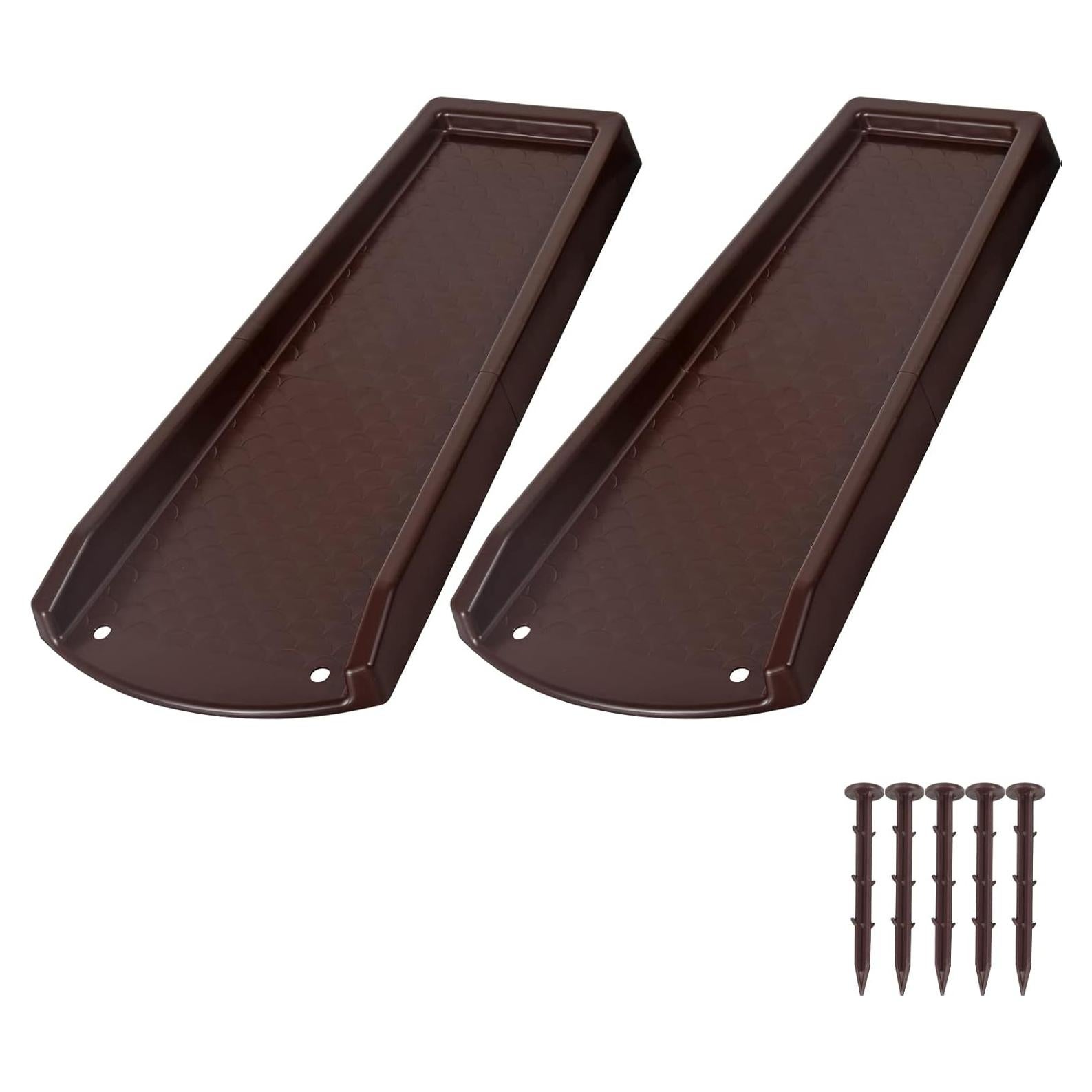 Bloque de Salpicadura Plusgutter 60,96 cm Marrón Fijable