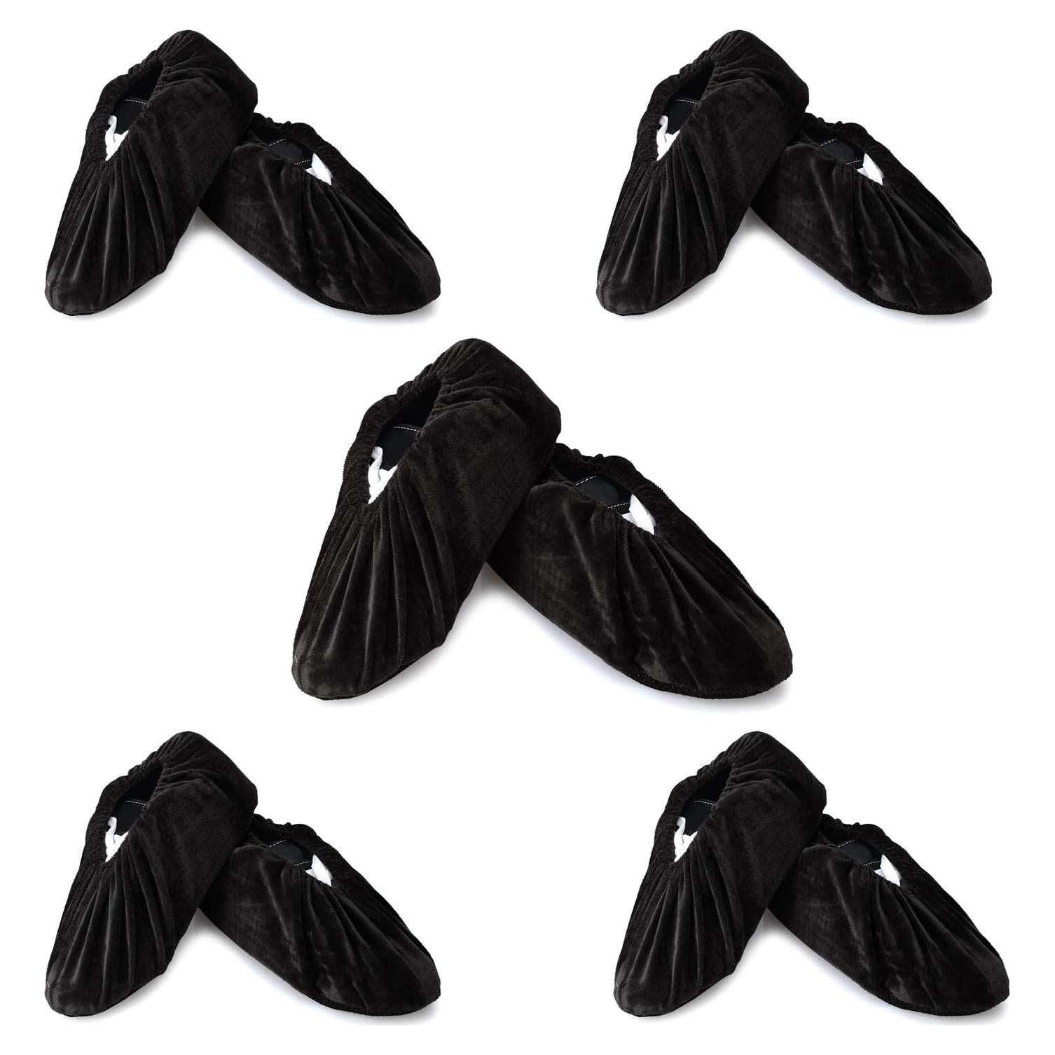 Cubiertas de Zapatos PlasMaller XL Antideslizantes Lavables Negras