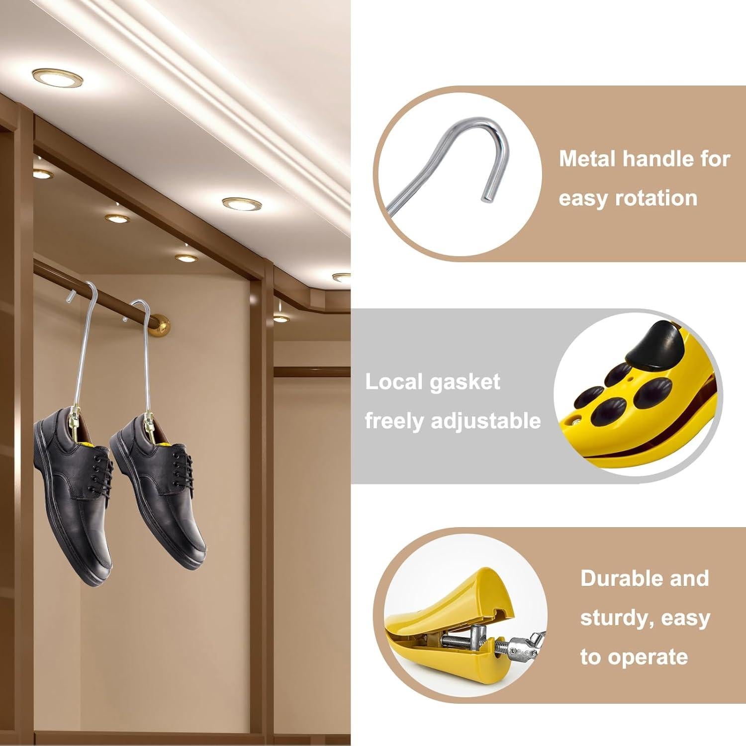 Estiradores de Botas Ajustables 2 Piezas para Hombres y Mujeres