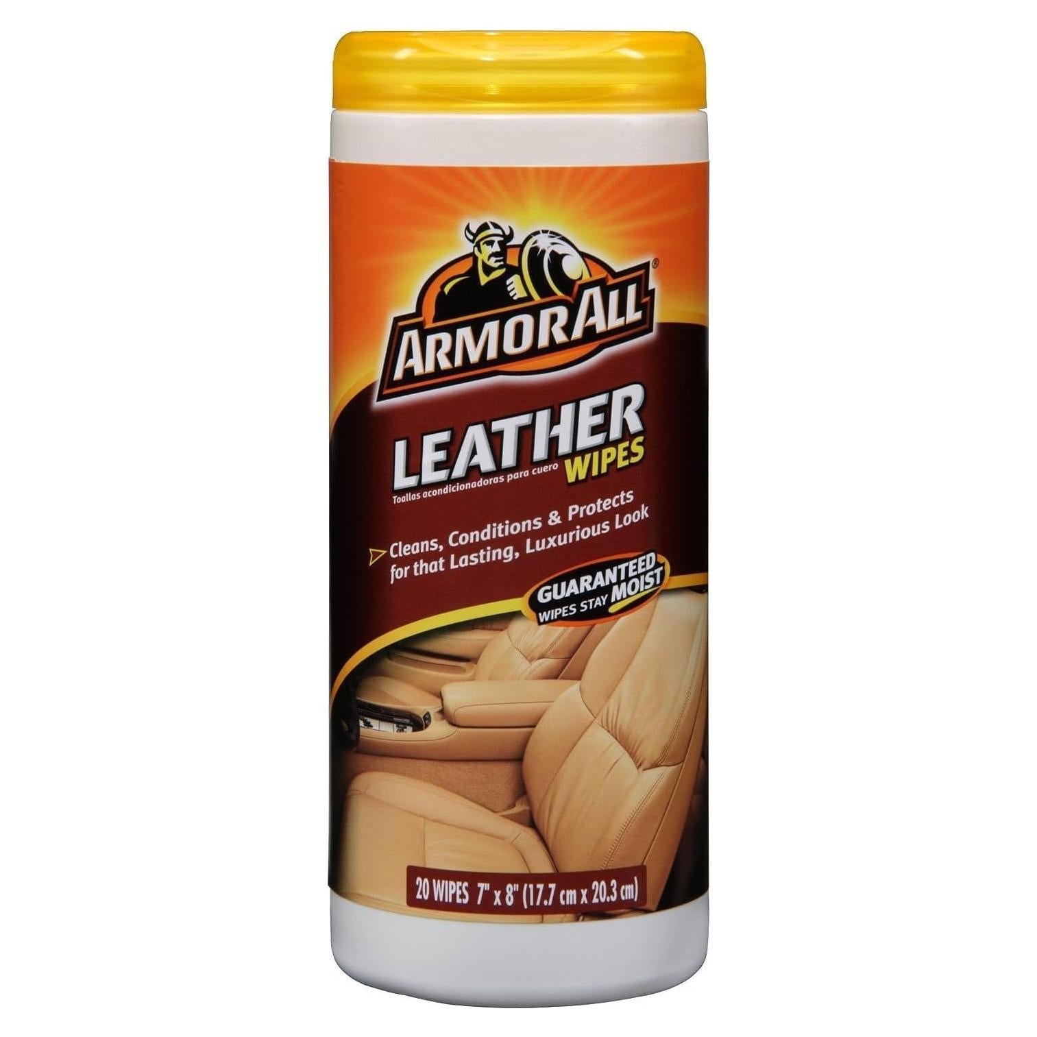 Toallitas para Cuero Armor All 60 Unidades Paquete de 3