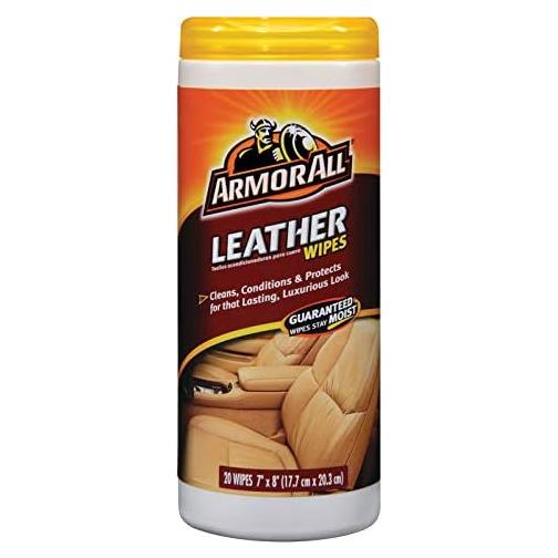 Limpiador de Cuero Armor All 20 Toallitas - Cuidado Triple Acción