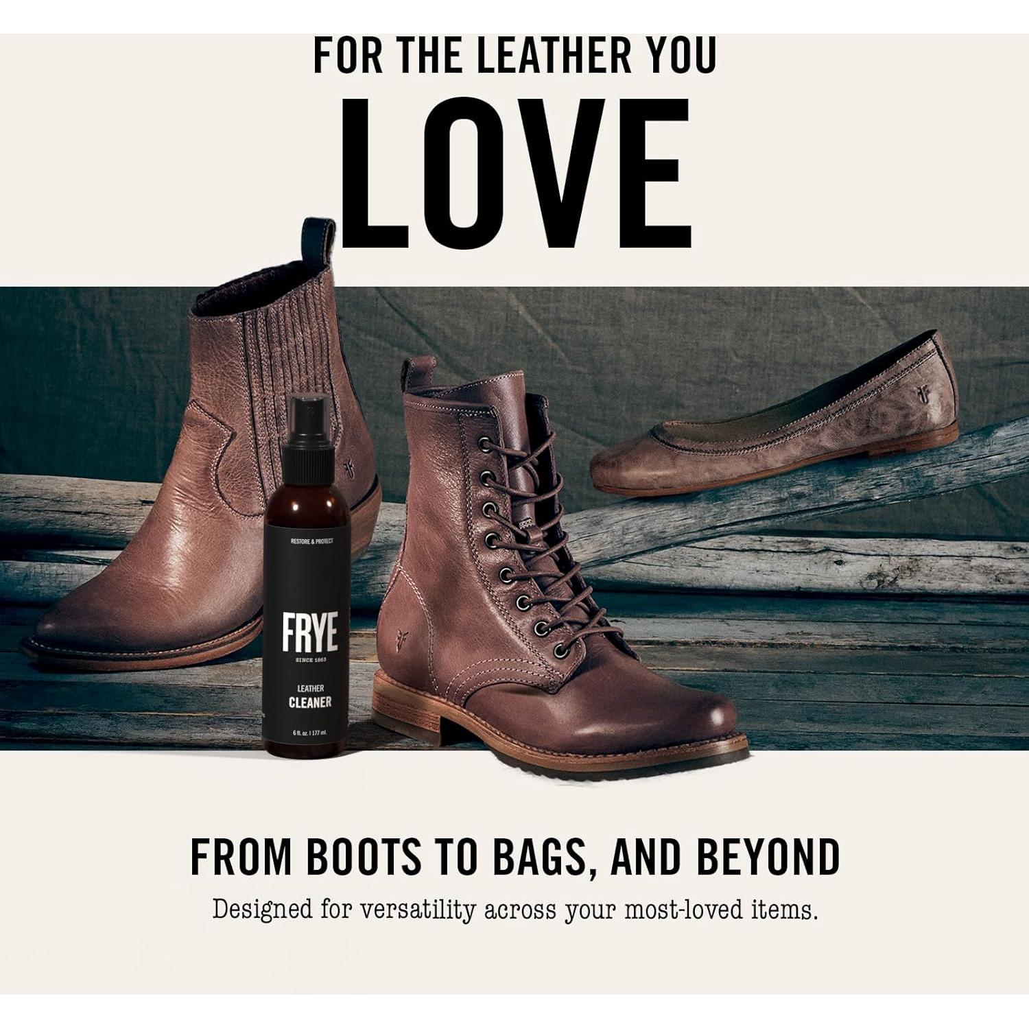 Limpiador de Cuero FRYE 177ml - No Tóxico, Hecho en EE. UU.