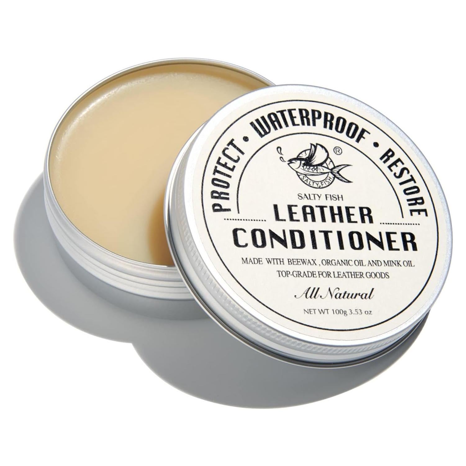 Acondicionador y Limpiador de Cuero 100% Natural Salty Fish 100g