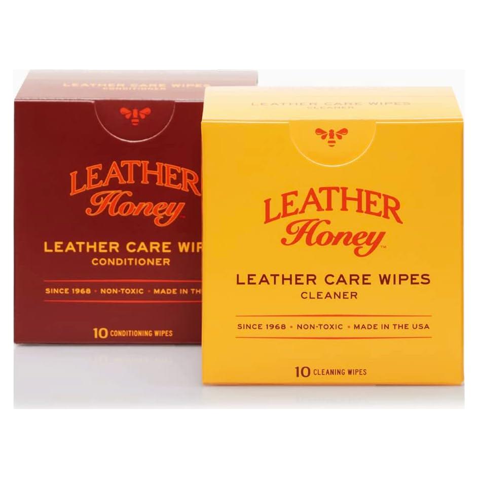 Toallitas acondicionadoras y limpiadoras de cuero Leather Honey