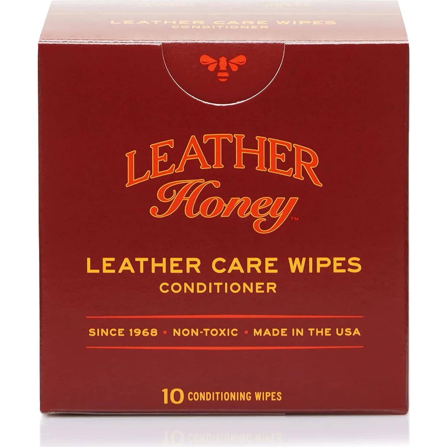 Toallitas acondicionadoras y limpiadoras de cuero Leather Honey