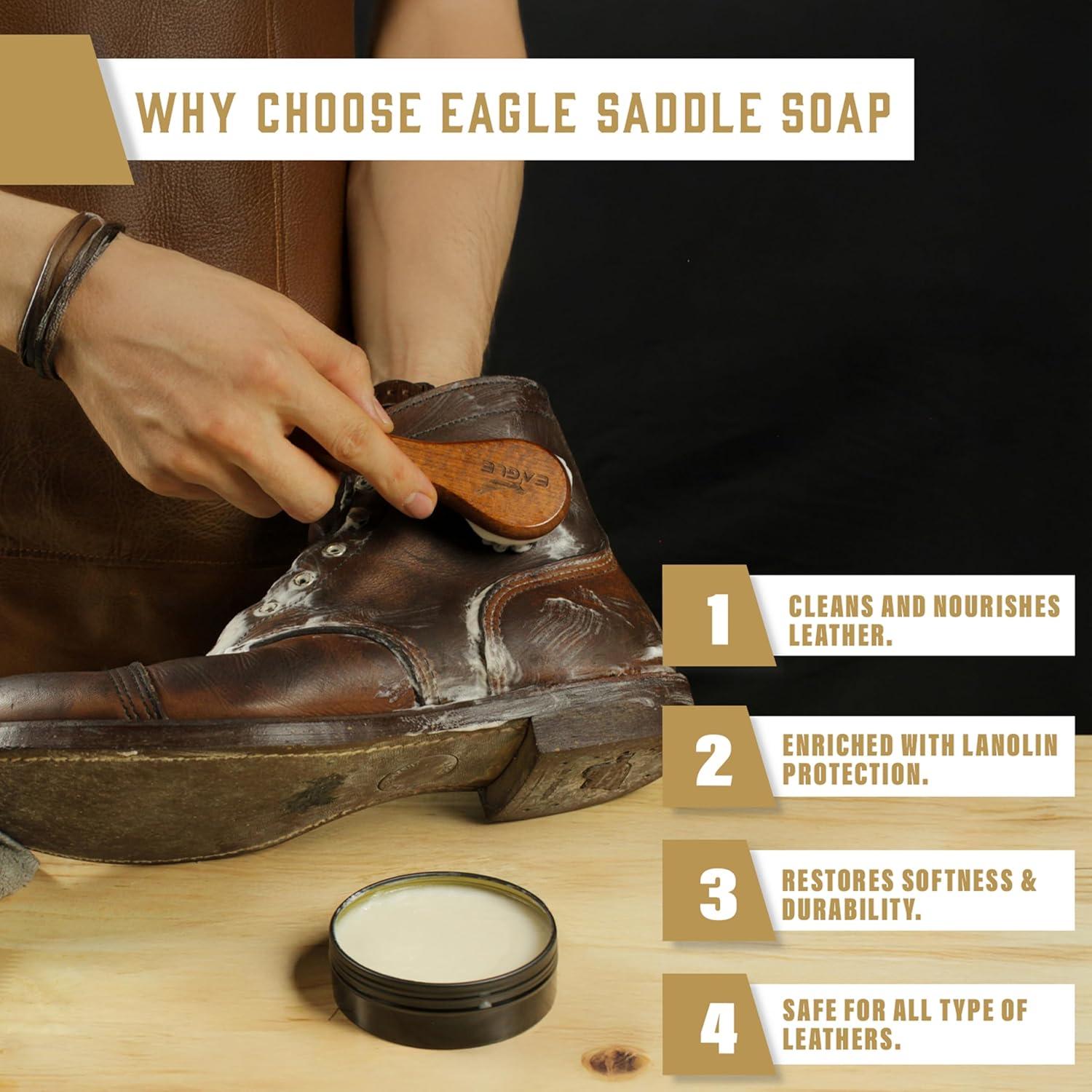 Kit de Jabón para Sillas Eagle - 3 Piezas para Cuero