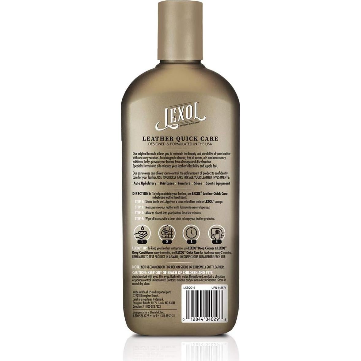 Limpiador y Acondicionador de Cuero Lexol 500 ml - Todo en Uno