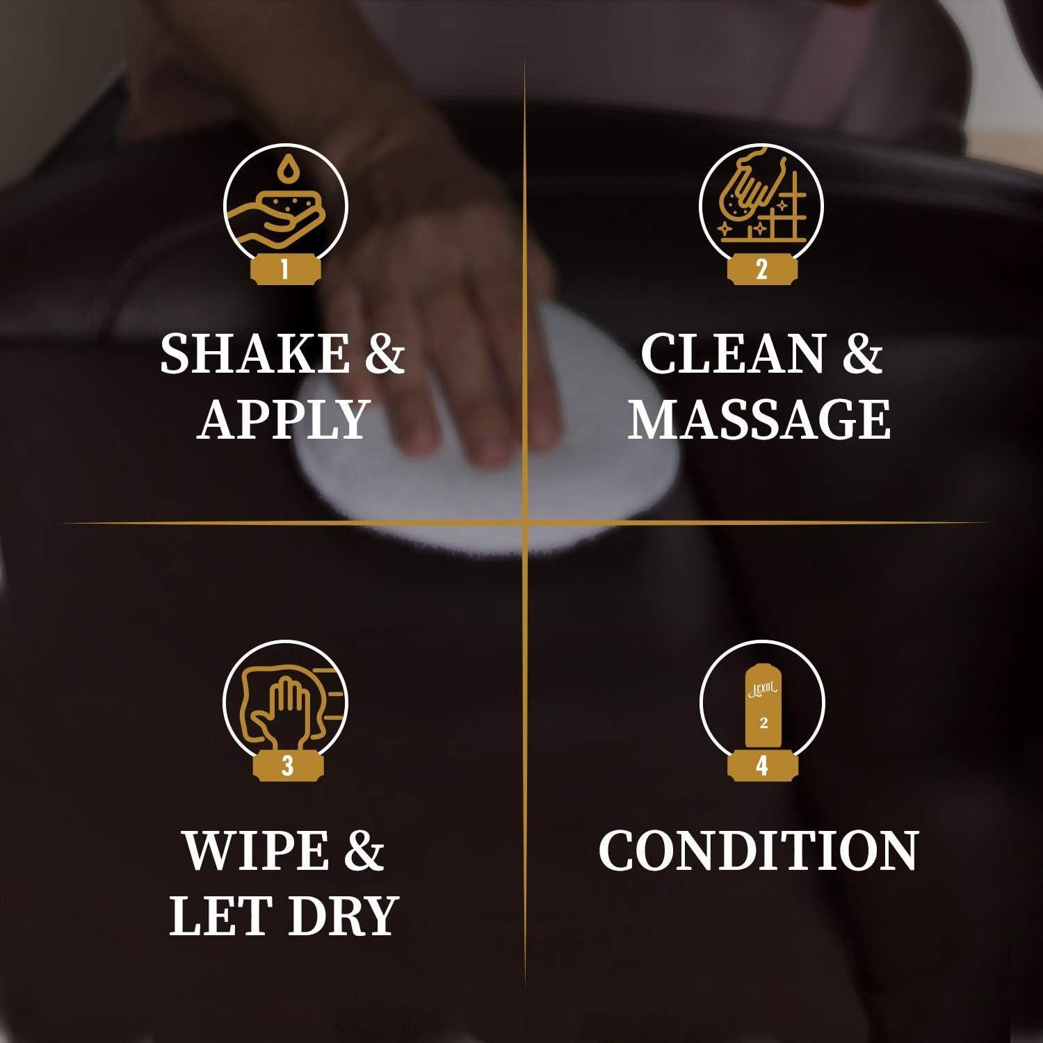 Limpiador de Cuero Lexol 500 ml - pH Balanceado Antibacteriano