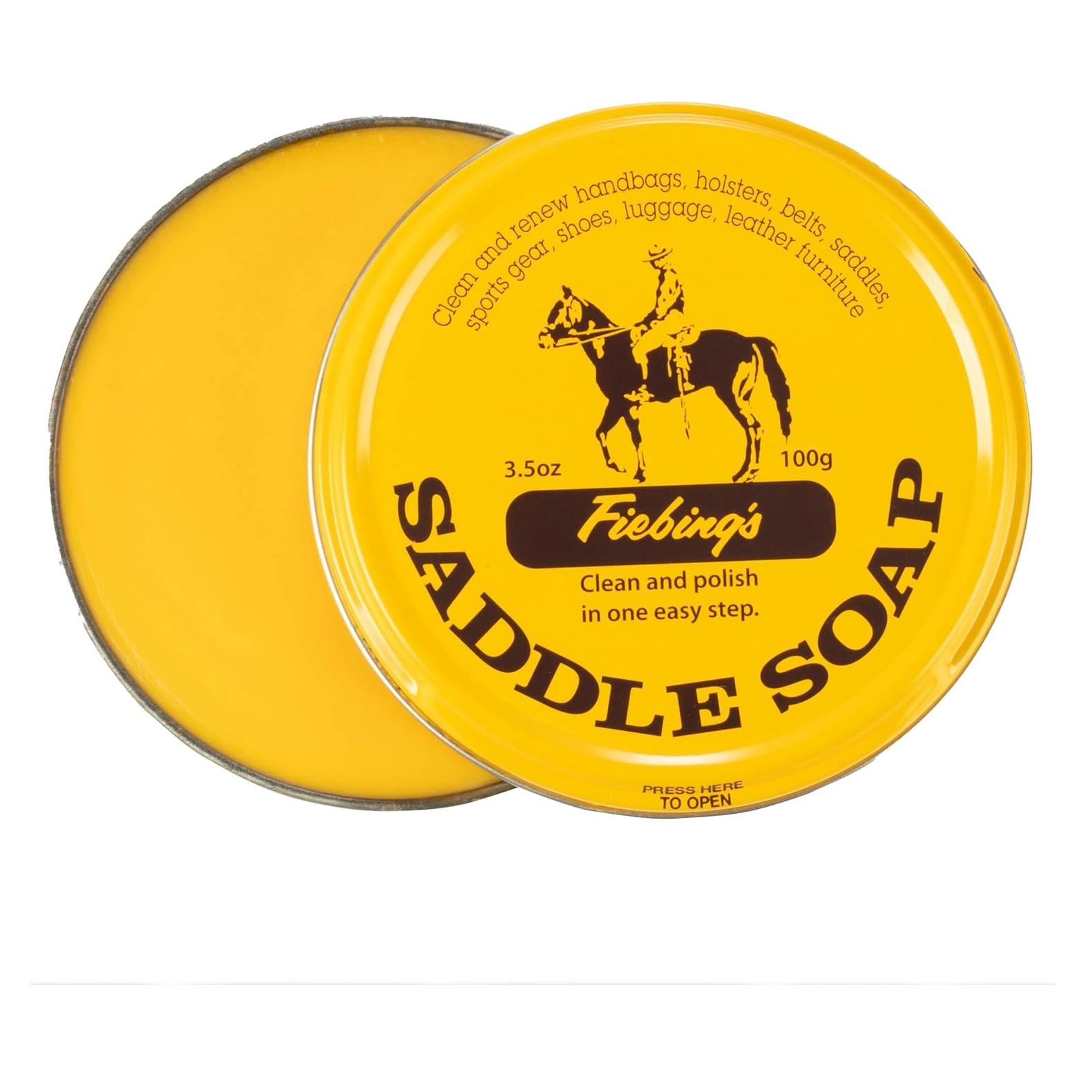 Jabón Fiebing para Cuero Amarillo 99.22 g - Limpiador y Acondicionador