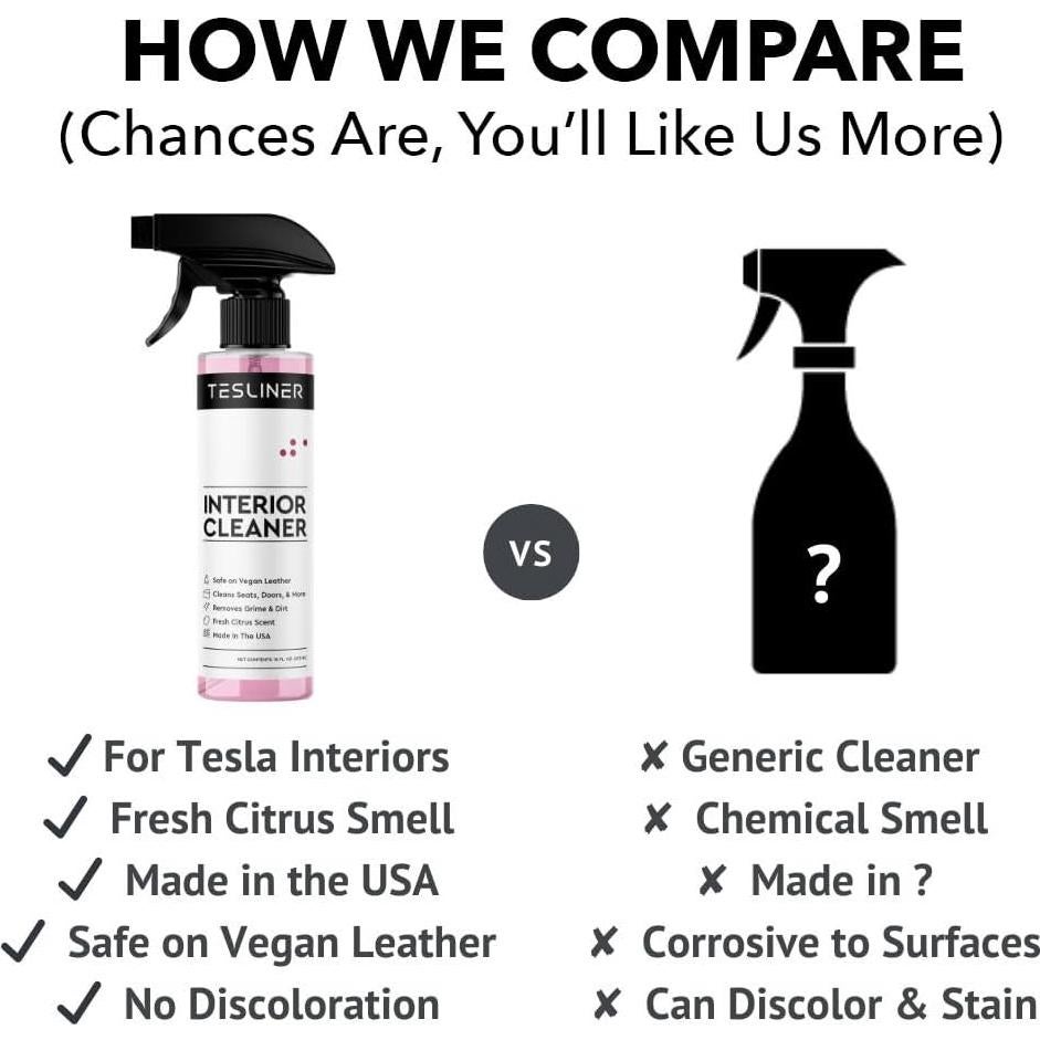 Limpiador Interior TesLiner para Asientos Tesla - 550ml