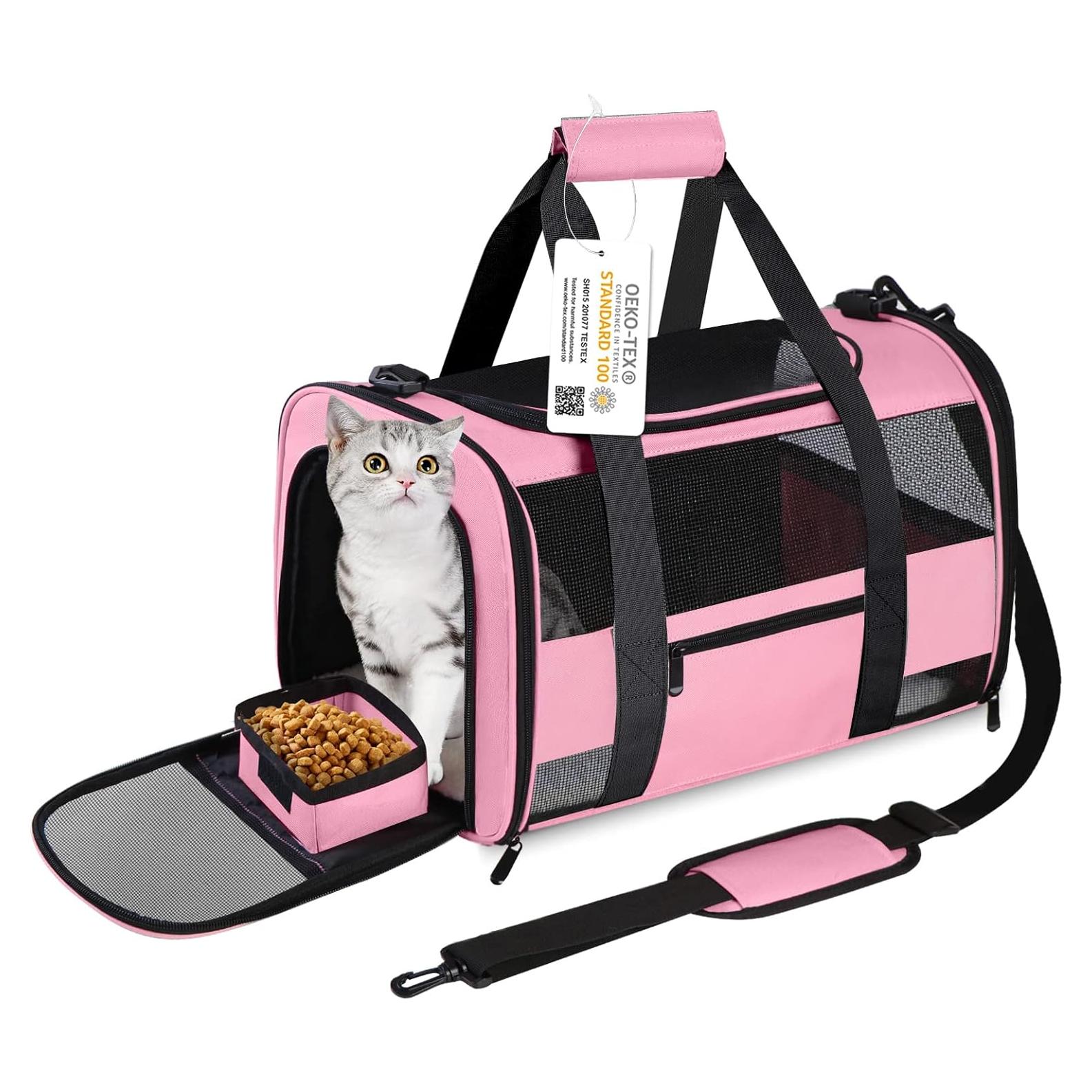 Transportín para mascotas CUSSIOU Rosa 43x28x28 cm Aprobado