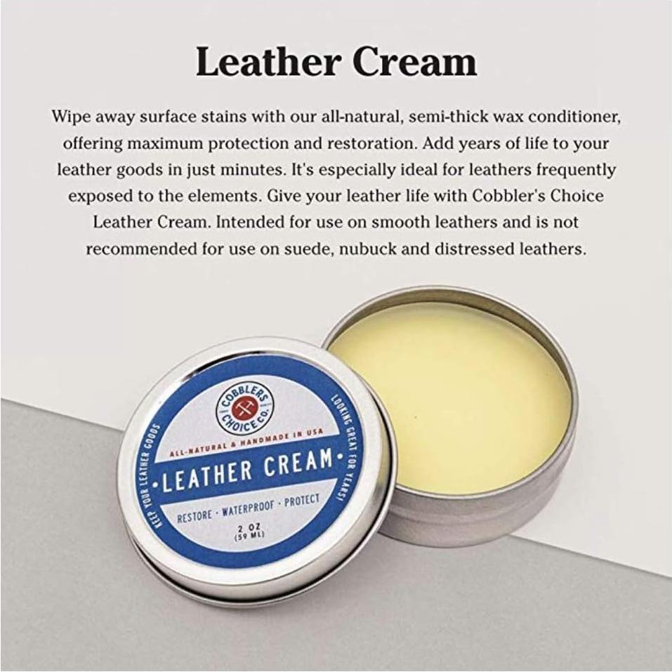 Crema de Cuero 100% Natural Cobbler's Choice 59ml - Cera de Abeja