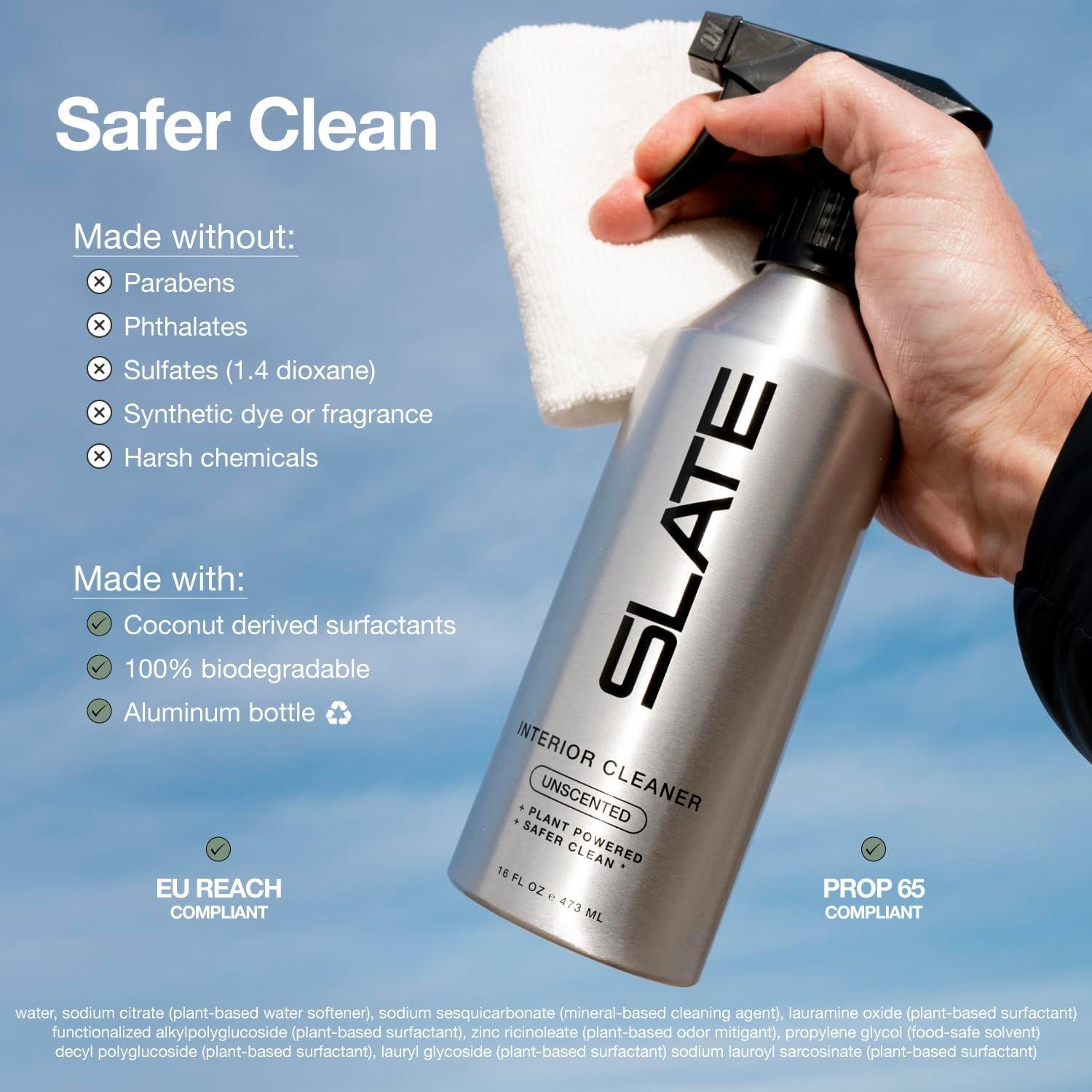 Limpiador de Interior de Coche Slate 0.45L - Biodegradable y Seguro