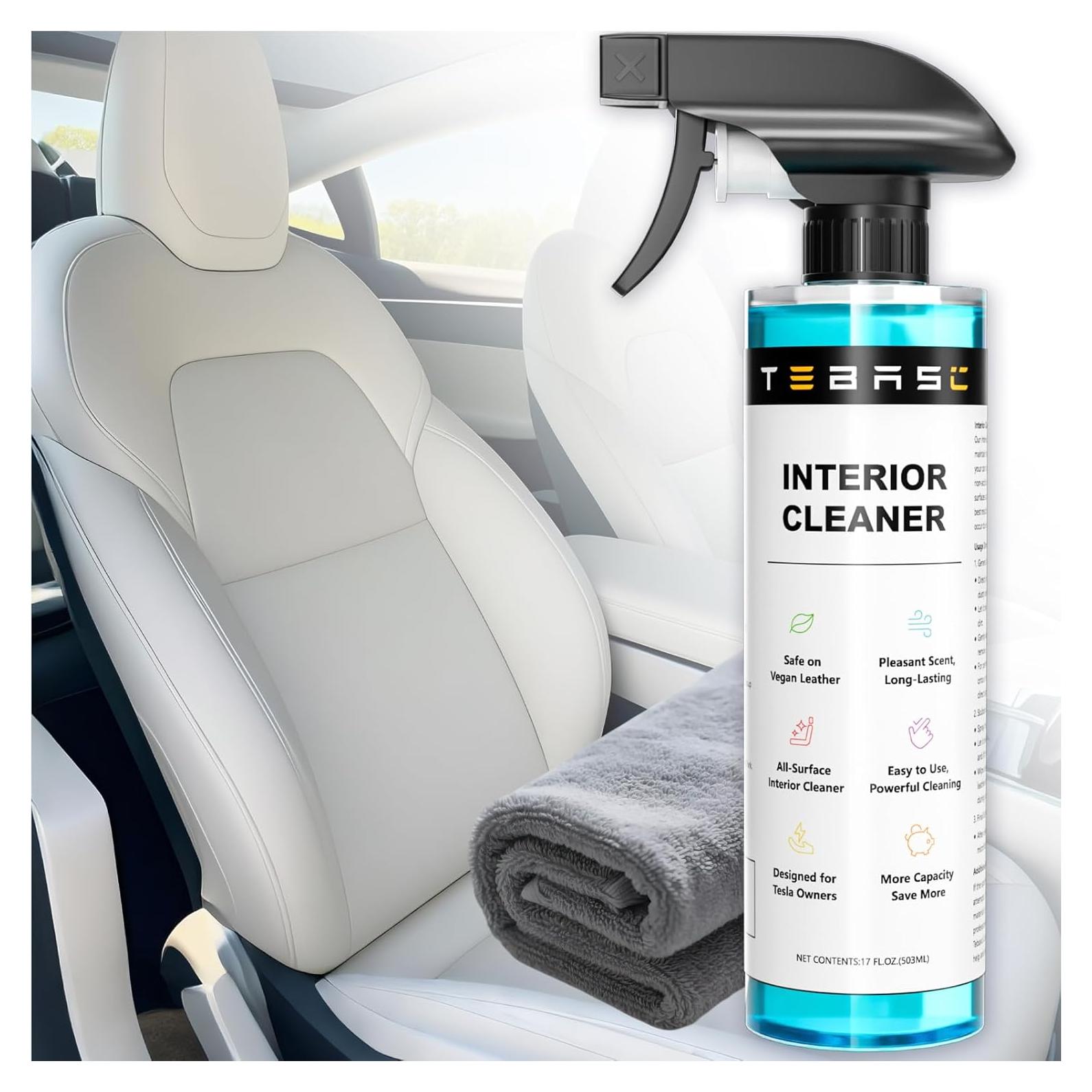 Limpiador Interior TEBASIC para Tesla - Kit Multi-Superficie 2025