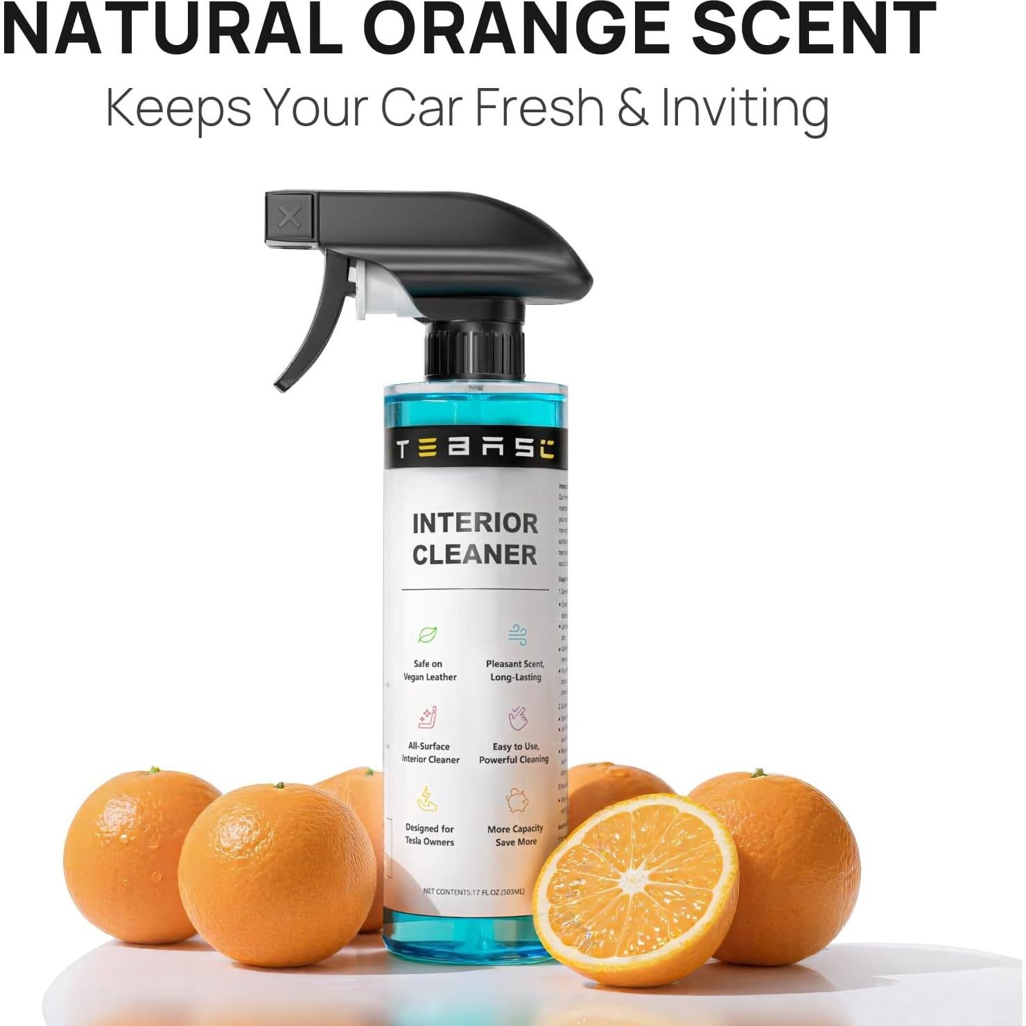 Limpiador Interior TEBASIC para Tesla - Kit Multi-Superficie 2025