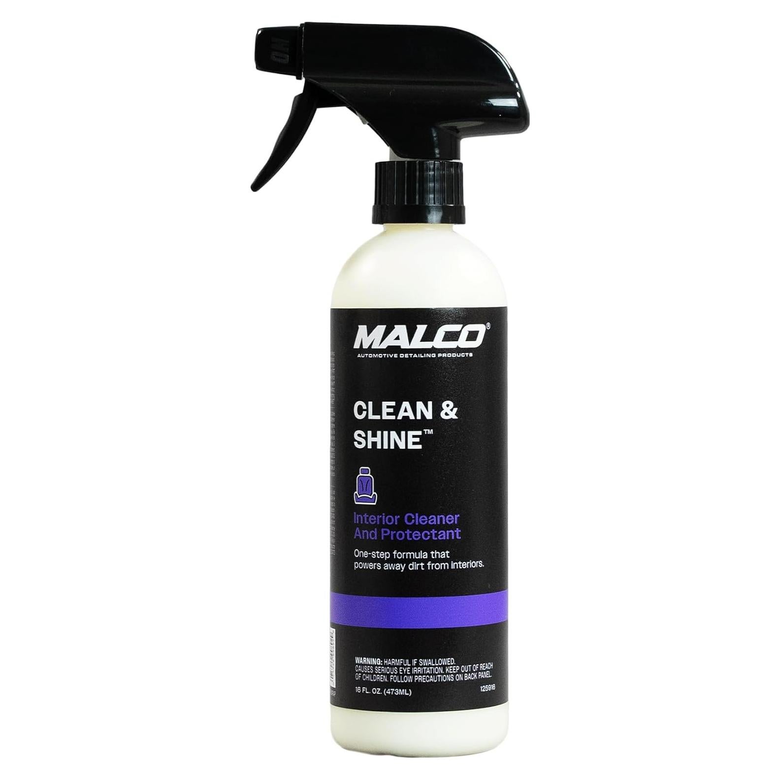 Limpiador y abrillantador Malco Clean & Shine 473 ml - Interior auto