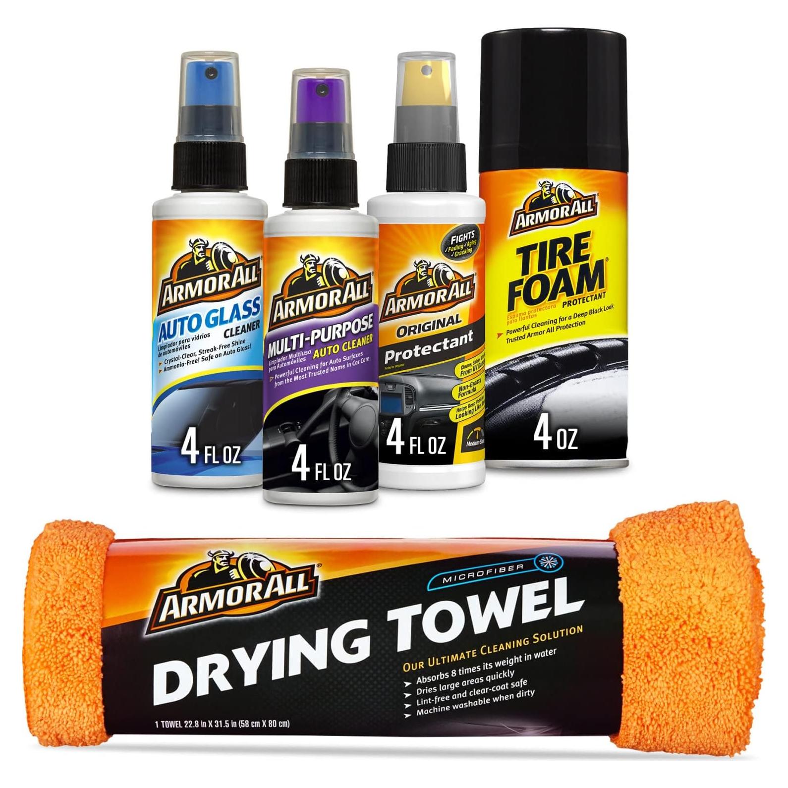 Kit de Limpieza de Autos Armor All 5 Piezas con Toalla