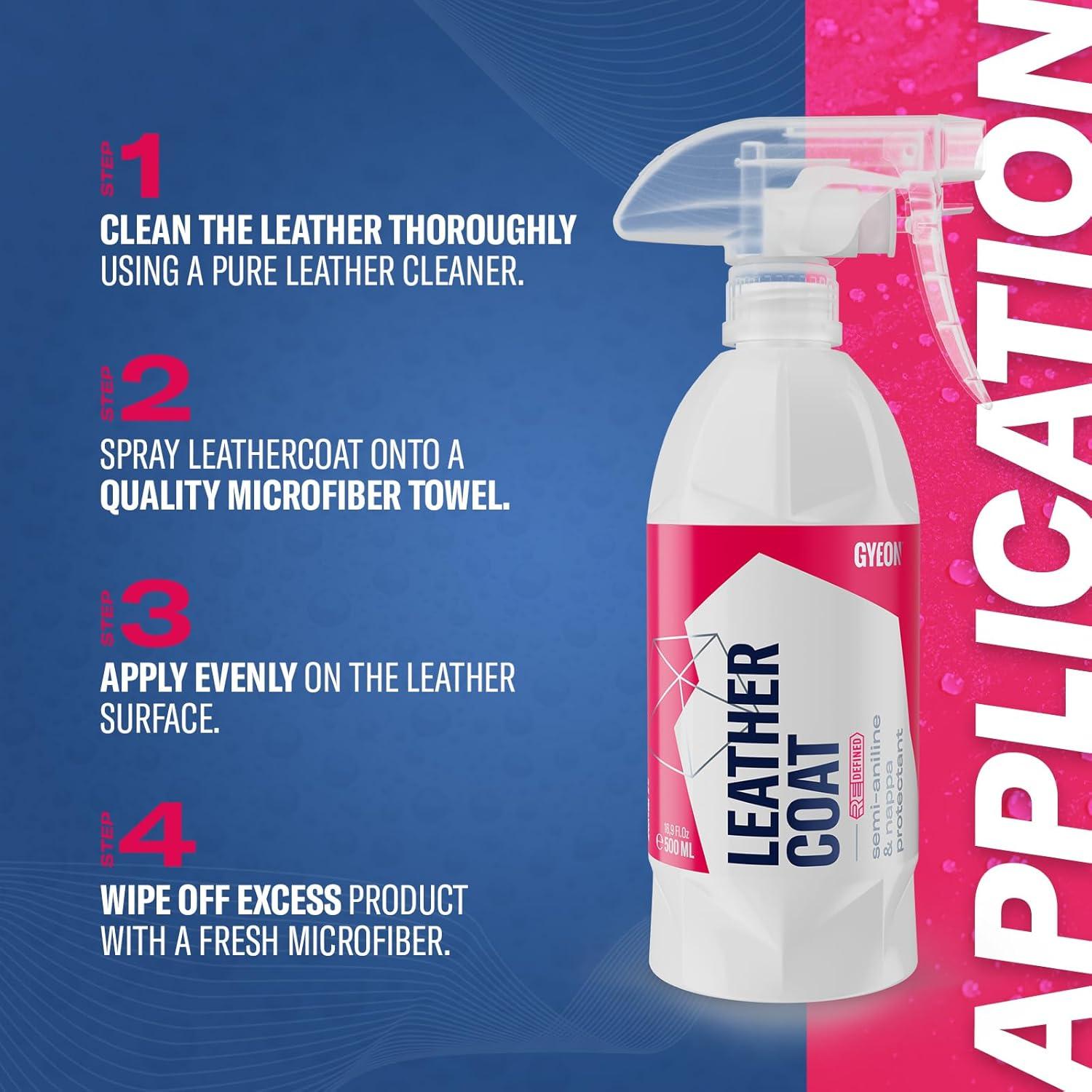 Protector de Cuero Gyeon Leather Coat 120ml Hidrofóbico UV