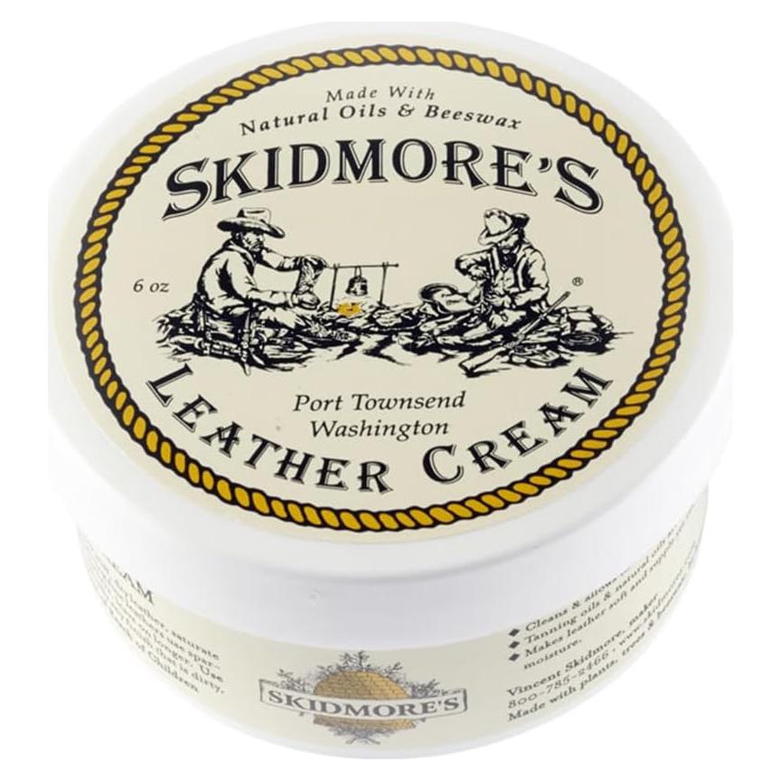 Crema Acondicionadora de Cuero Skidmore 170g - Natural y No Tóxica