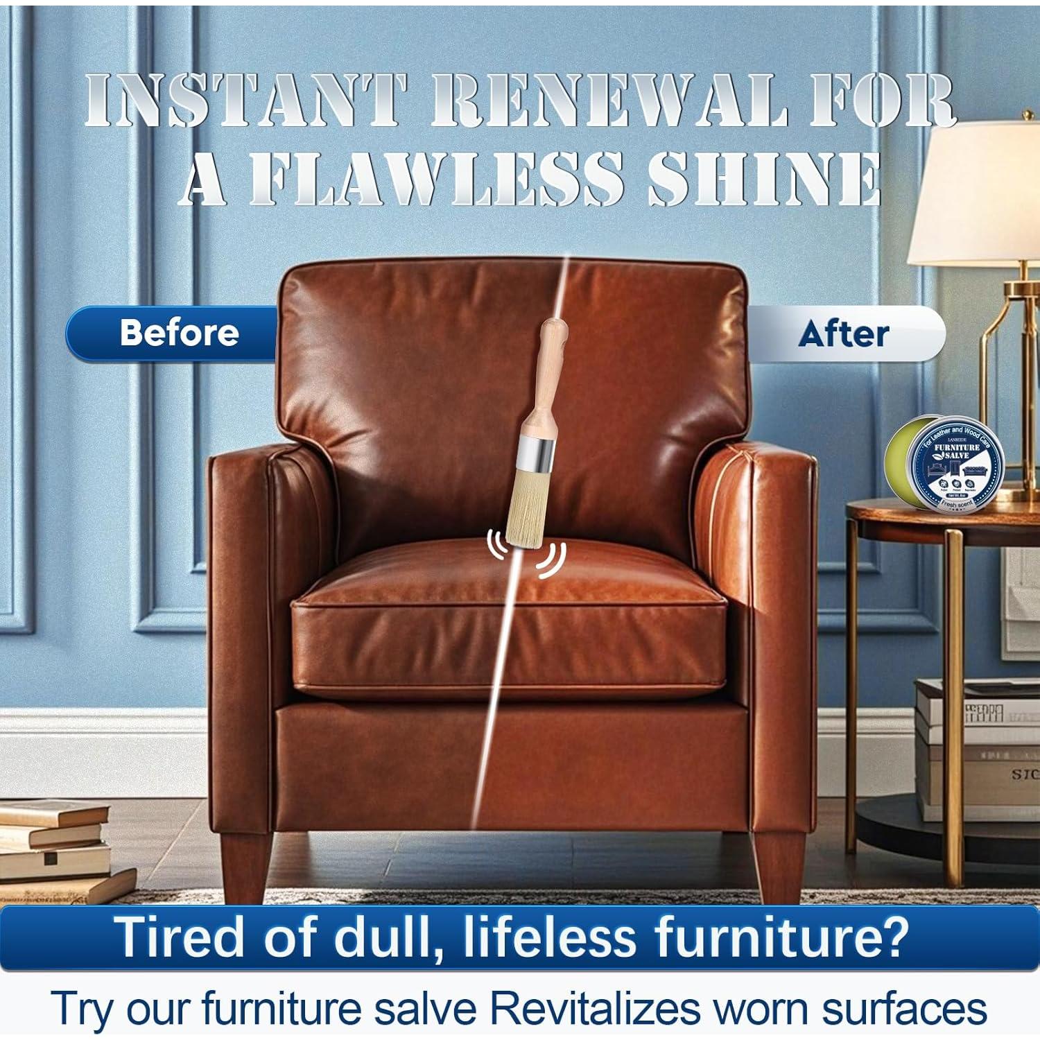 Salve para Muebles LANBEIDE 113.4 g con Cepillo y Toalla