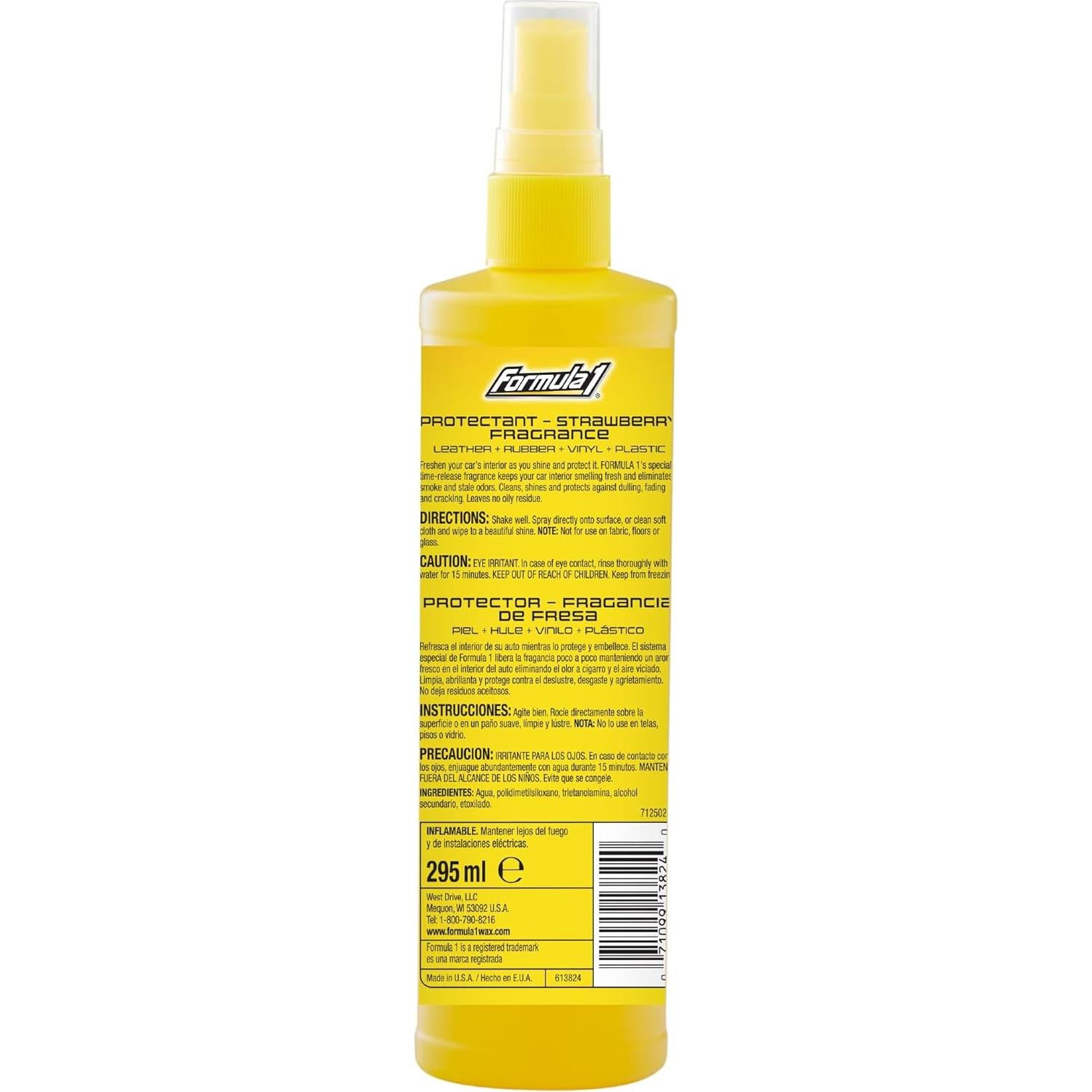 Limpiador de Interiores Formula 1 10oz Fresa - Protección UV