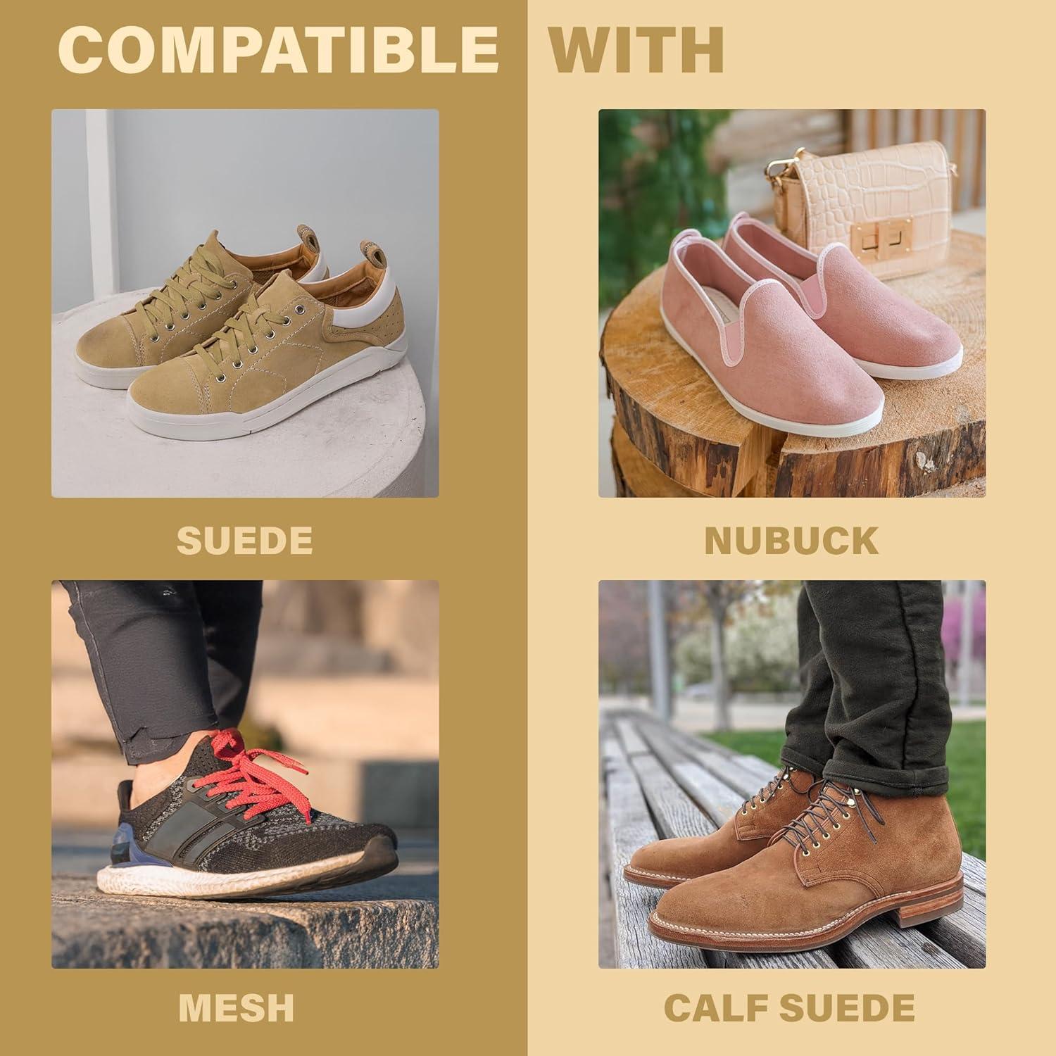 Kit de Limpieza de Ante Eagle - Cepillo y Borrador para Zapatos