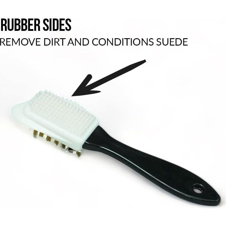 Cepillo Crepe 4 Vías NuLife Kicks para Suede y Nubuck