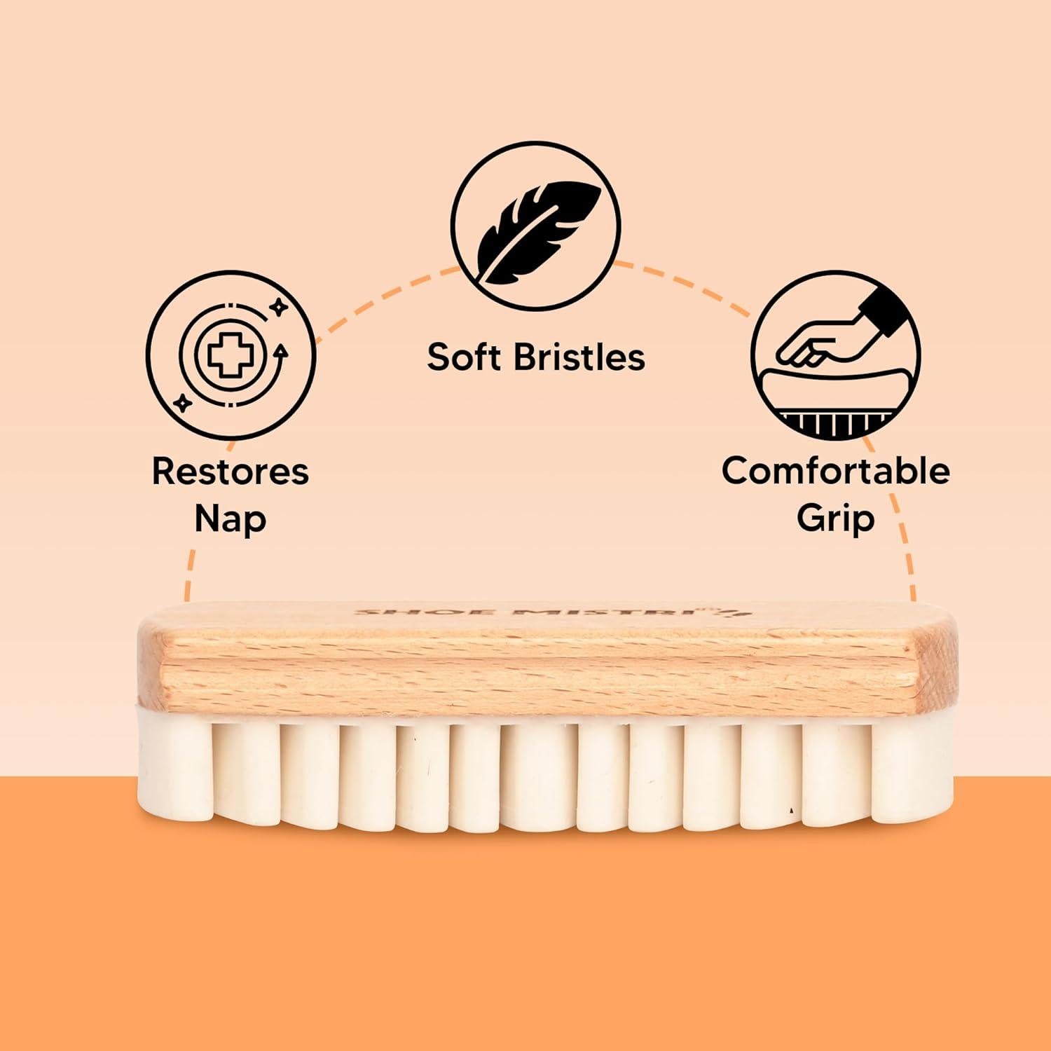 Cepillo de Suede Shoe Mistri - Limpieza Efectiva para Zapatos