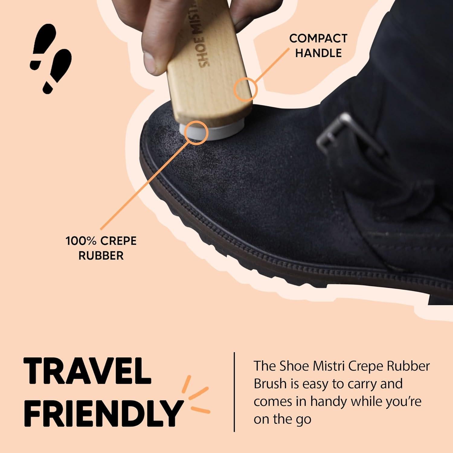 Cepillo de Suede Shoe Mistri - Limpieza Efectiva para Zapatos