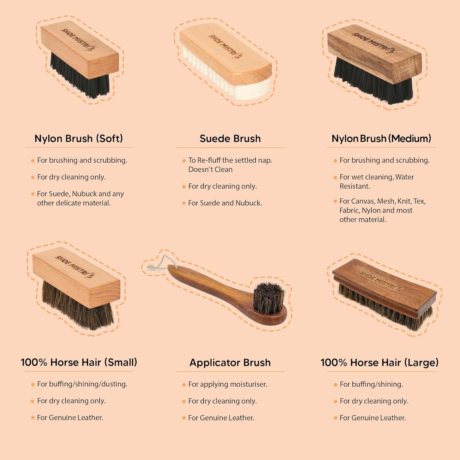 Cepillo de Suede Shoe Mistri - Limpieza Efectiva para Zapatos