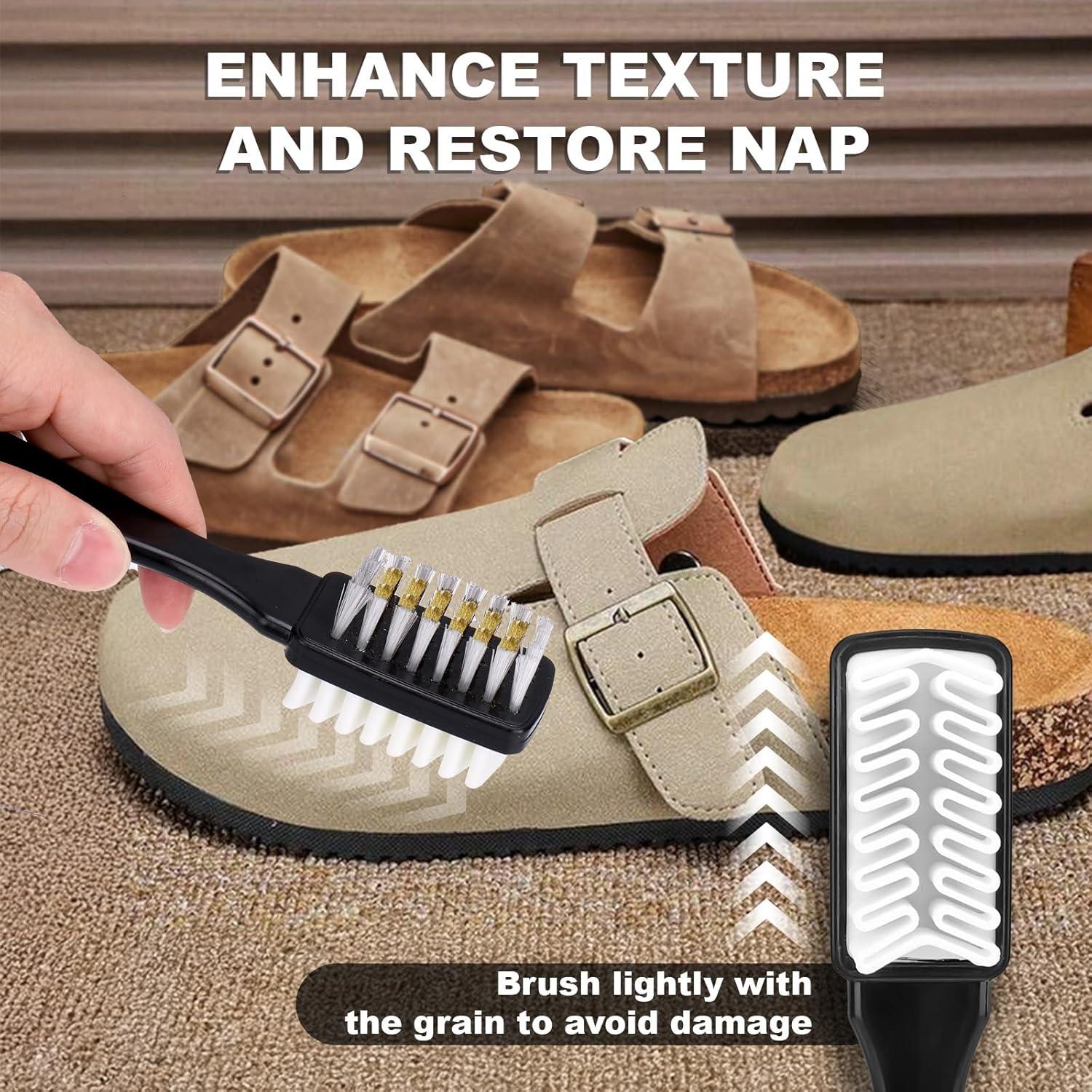 Kit de Limpieza para Zapatos XANGNIER 3 Piezas Ante Nubuck