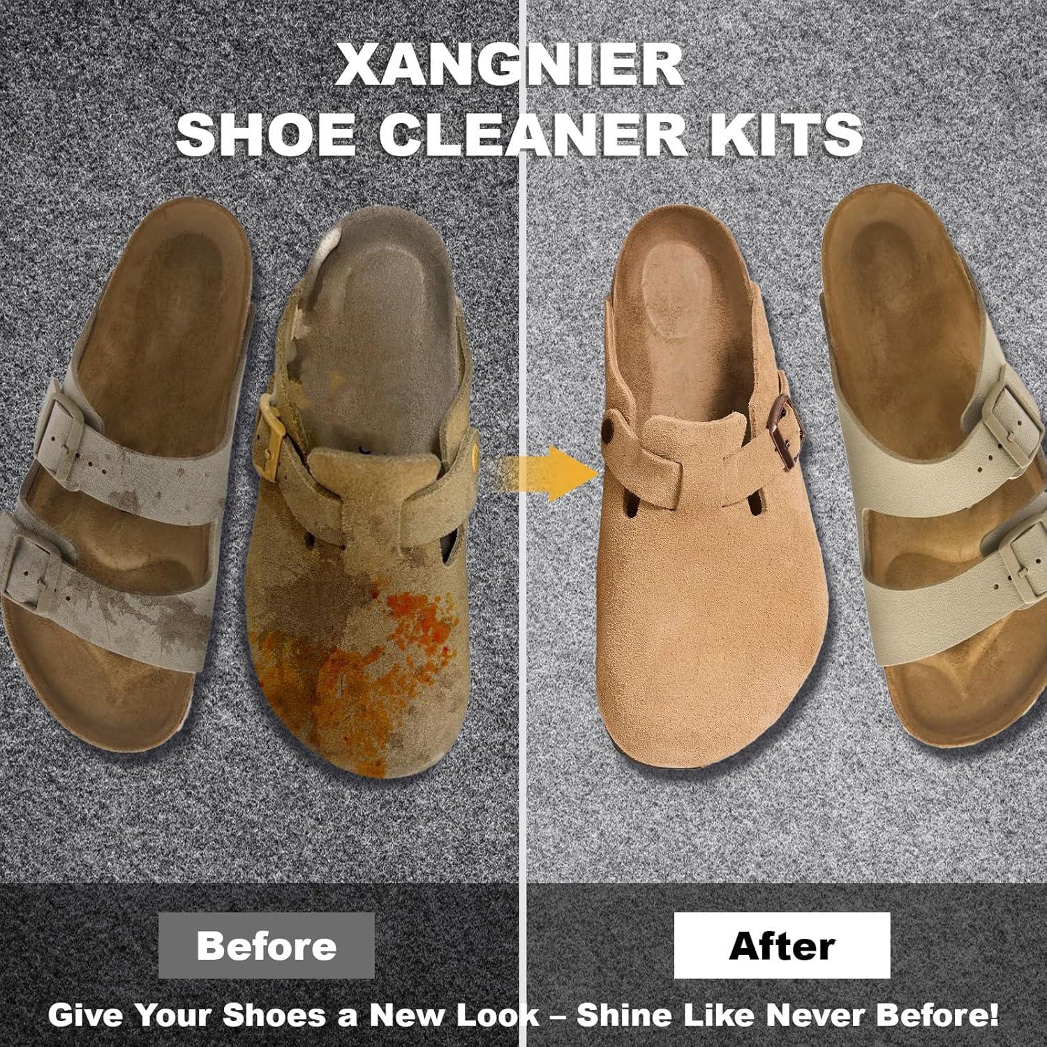 Kit de Limpieza para Zapatos XANGNIER 3 Piezas Ante Nubuck
