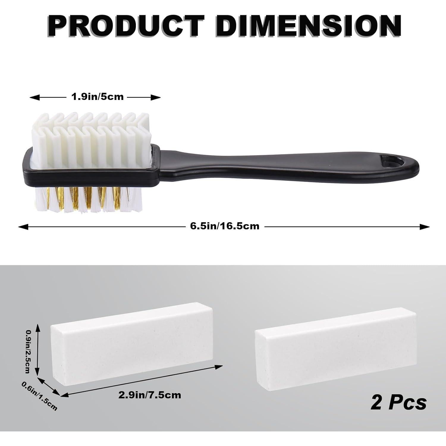 Kit de Limpieza para Zapatos XANGNIER 3 Piezas Ante Nubuck