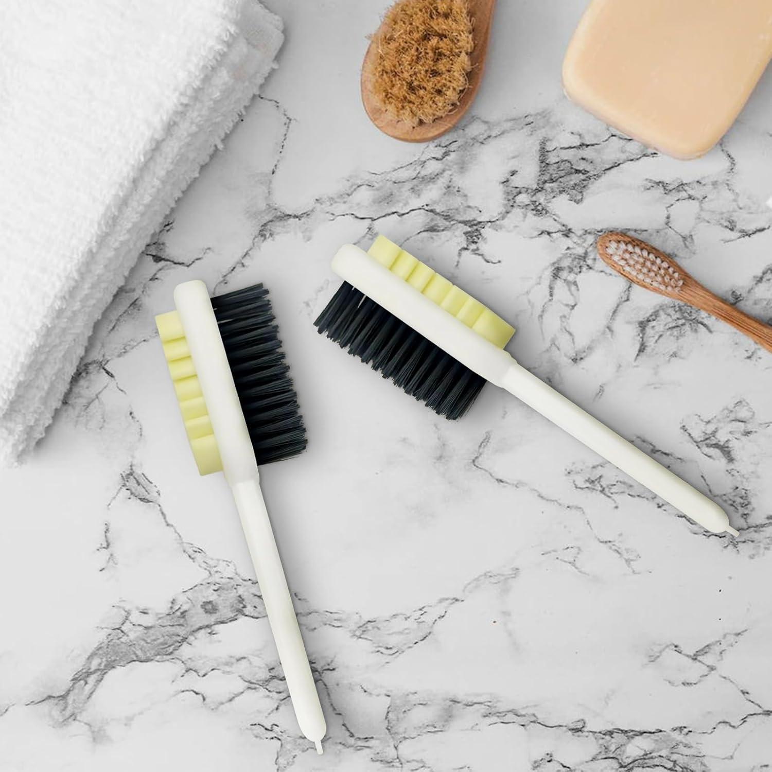 Cepillo de Zapatos Feelorna Doble Cara 19cm Suede Blanco