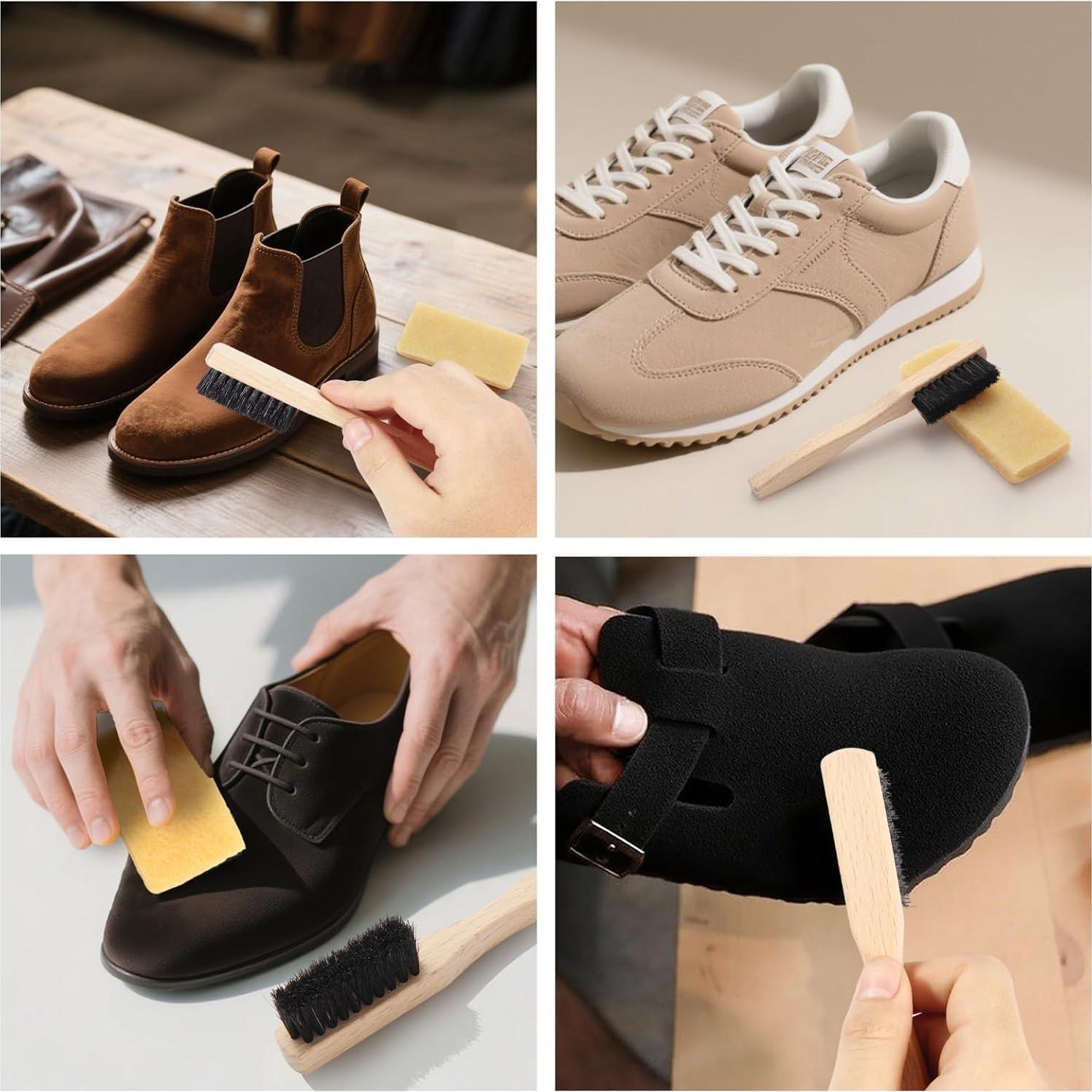 Kit de limpieza para zapatos de ante Cooptop 3 piezas