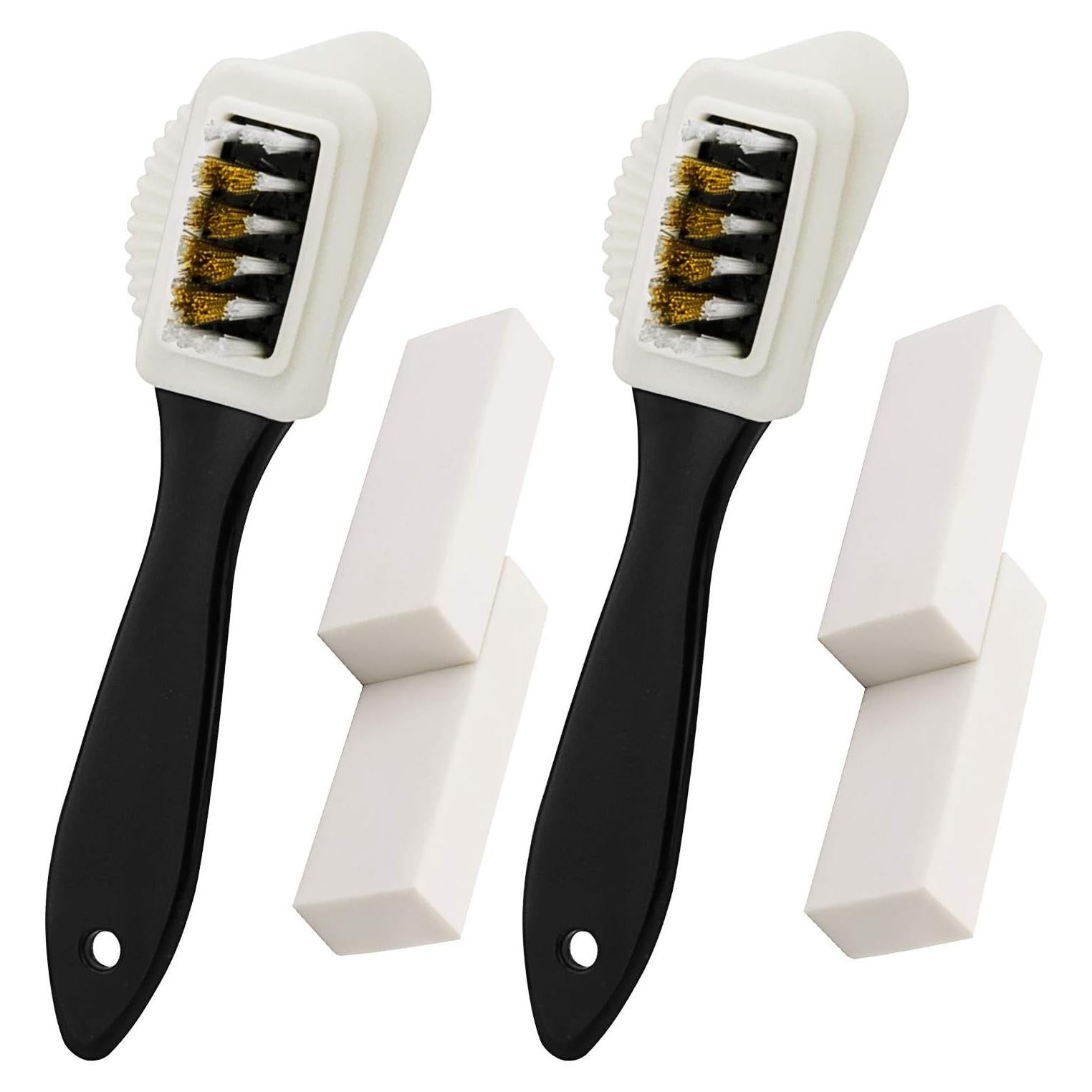 Kit de Limpieza de Zapatos Awpeye - 2 Cepillos y 4 Borradores