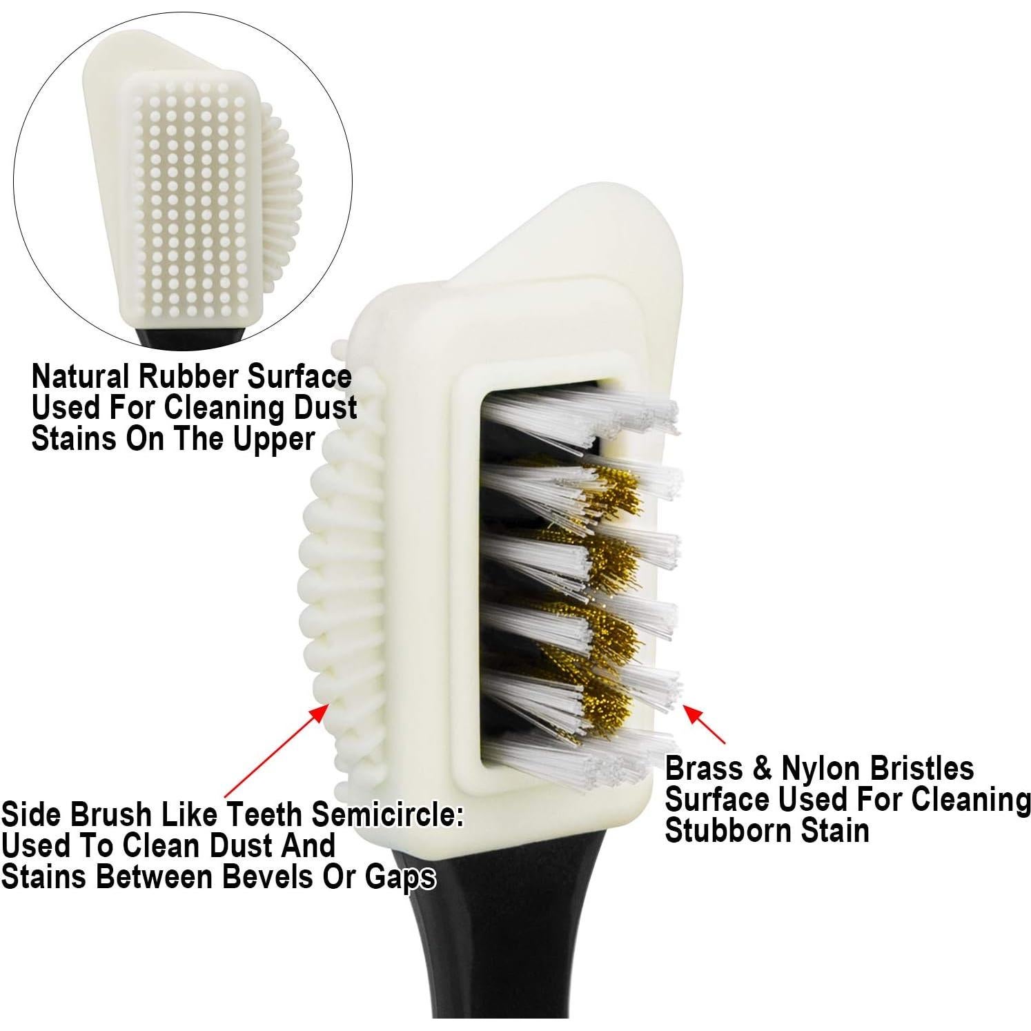 Kit de Limpieza de Zapatos Awpeye - 2 Cepillos y 4 Borradores