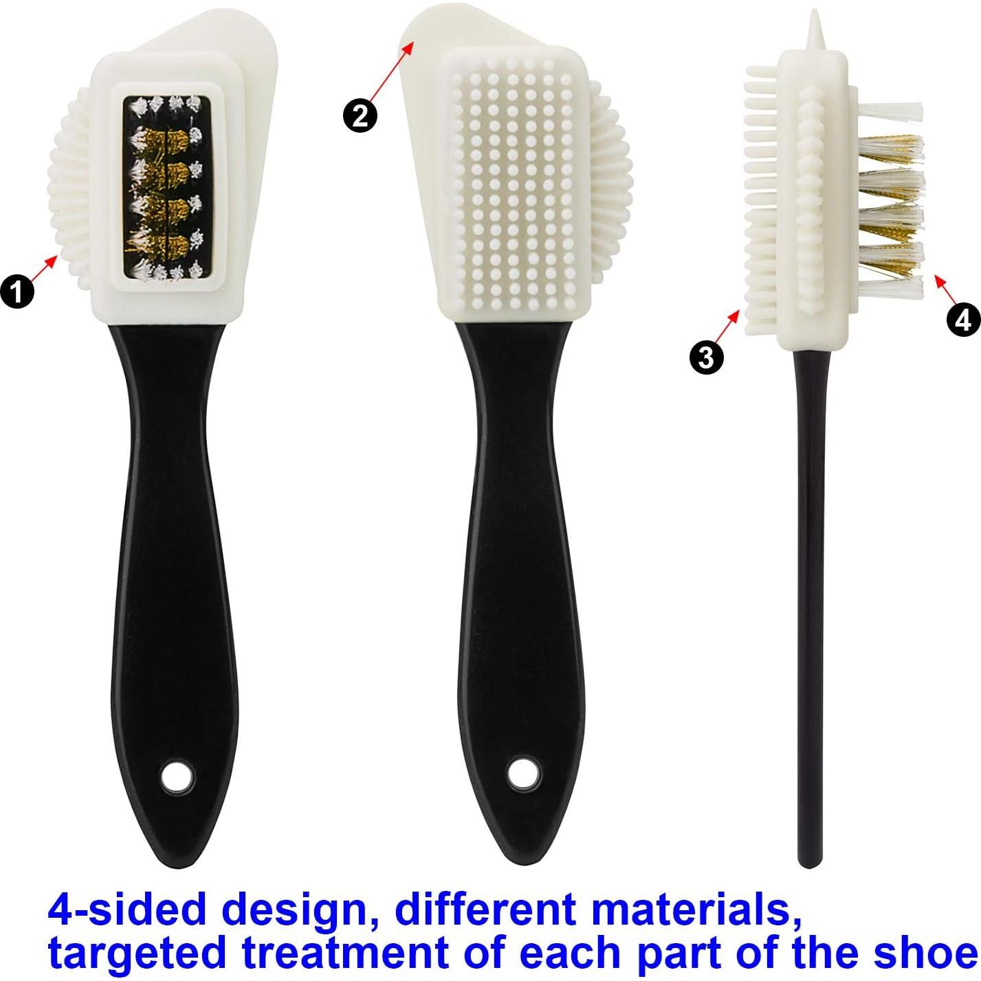 Kit de Limpieza de Zapatos Awpeye - 2 Cepillos y 4 Borradores