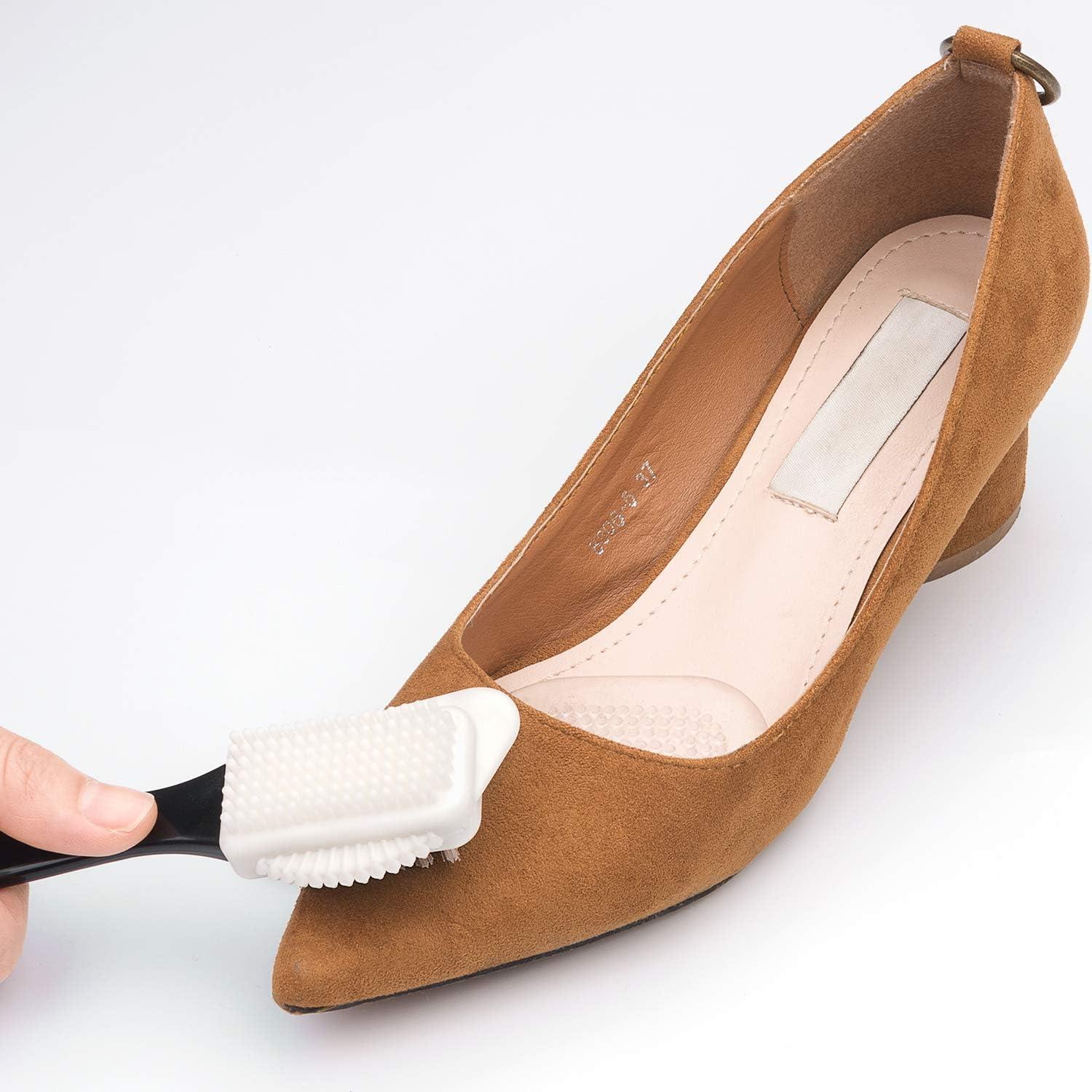 Kit de Limpieza de Zapatos Awpeye - 2 Cepillos y 4 Borradores