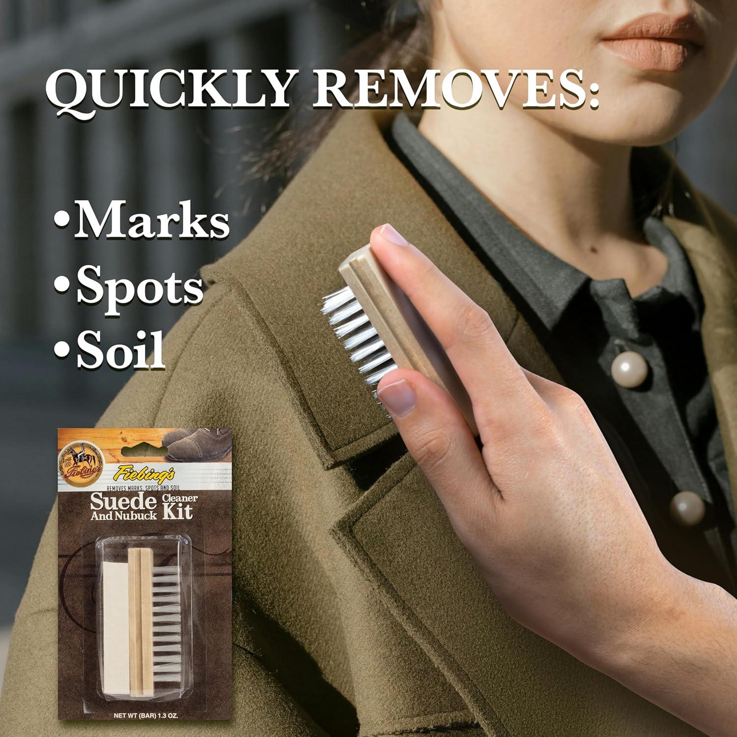 Kit Limpiador de Zapatos de Ante Fiebing - Barra y Cepillo