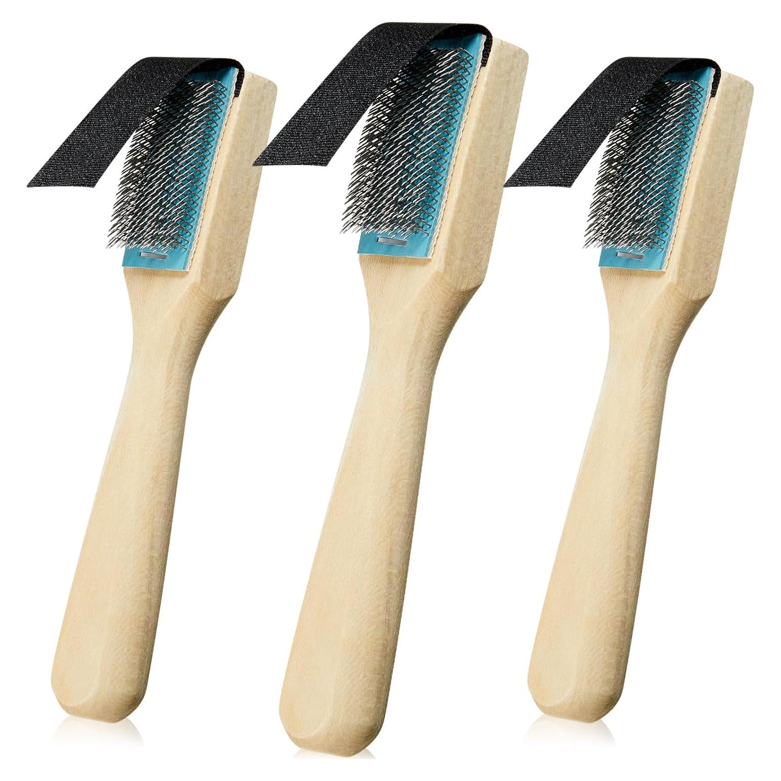 3 Cepillos para Zapatos de Baile Perthlin - Madera y Alambre