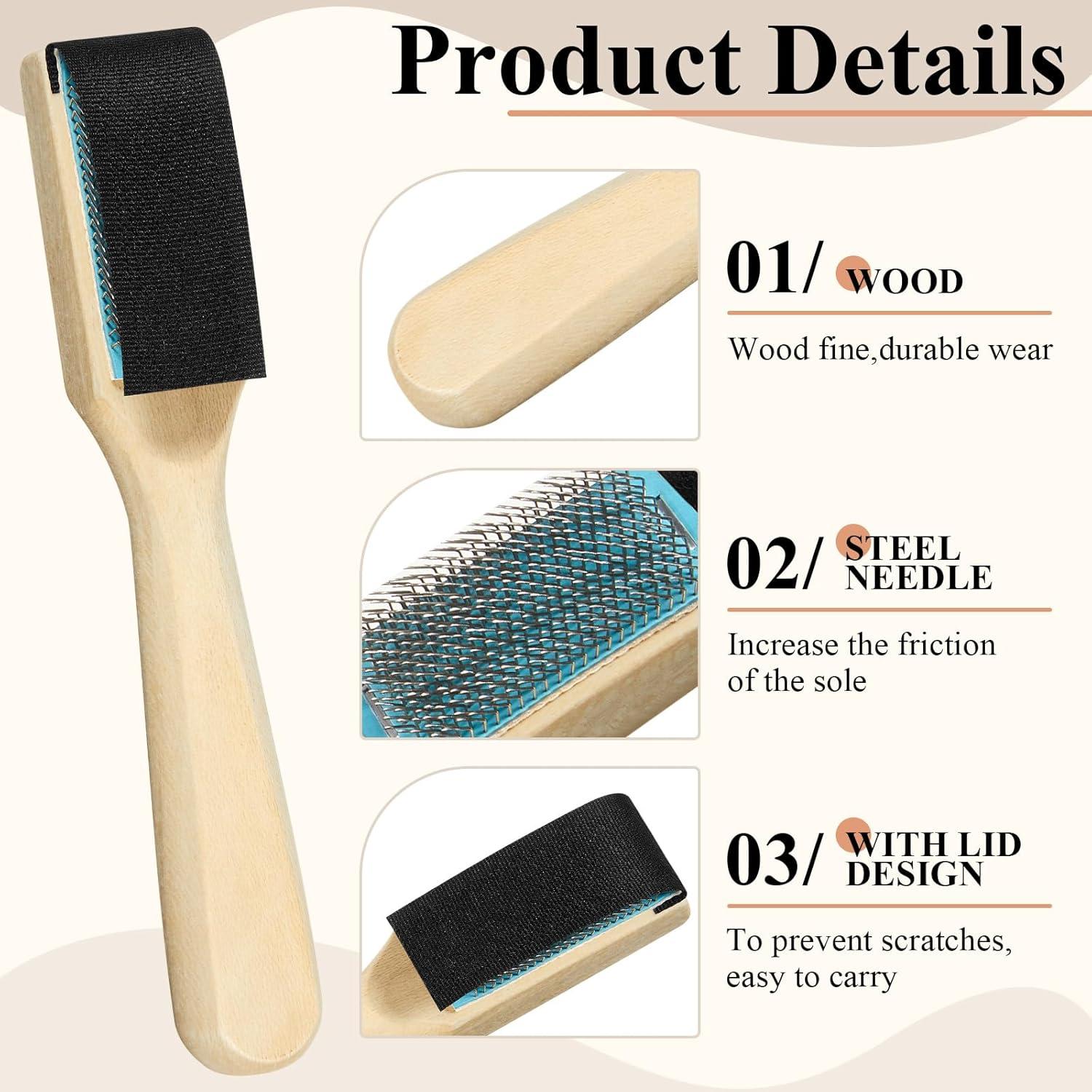 3 Cepillos para Zapatos de Baile Perthlin - Madera y Alambre