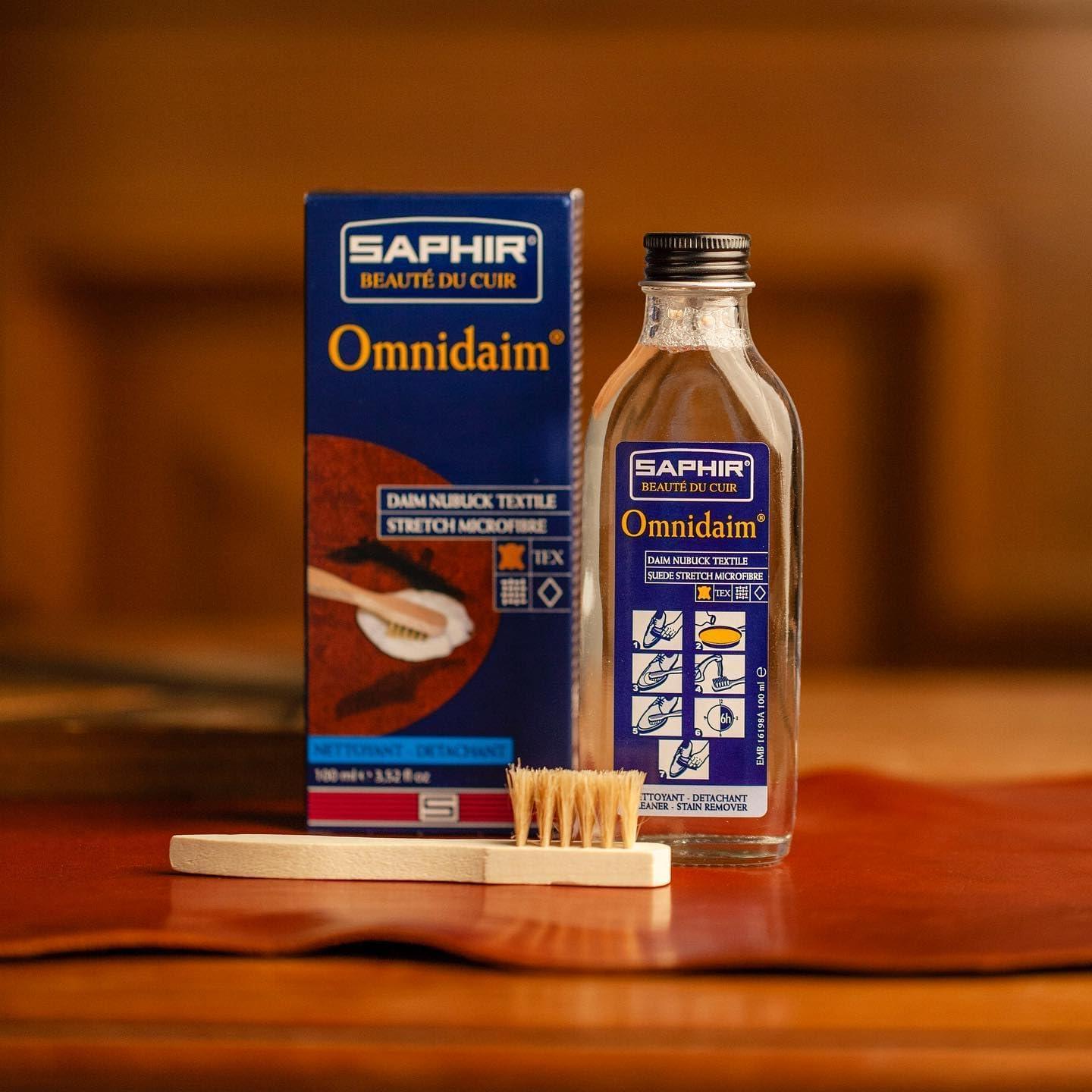 Limpiador Saphir Omnidaim 500ml para Cuero Ante y Nubuck