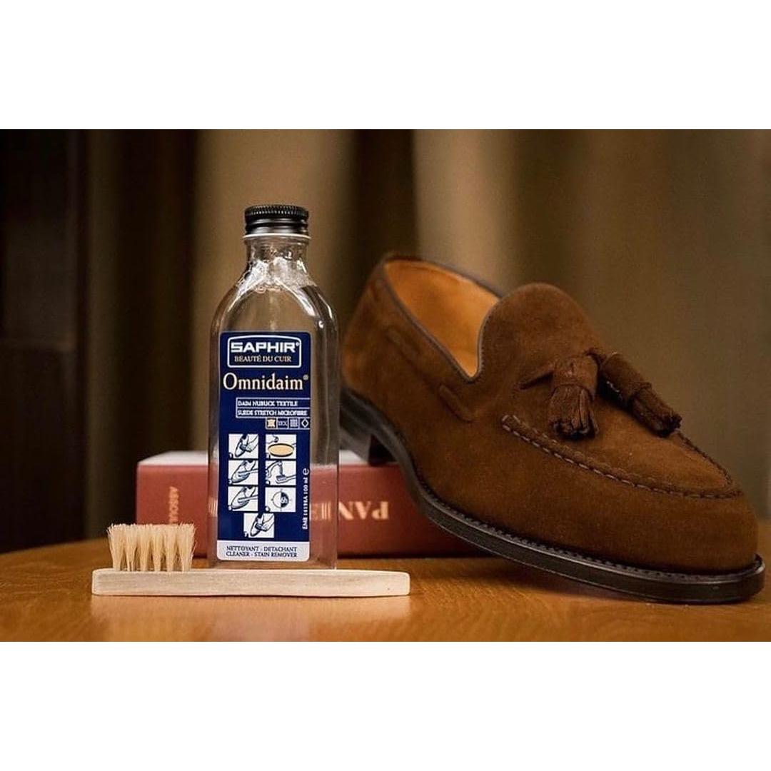 Limpiador Saphir Omnidaim 500ml para Cuero Ante y Nubuck