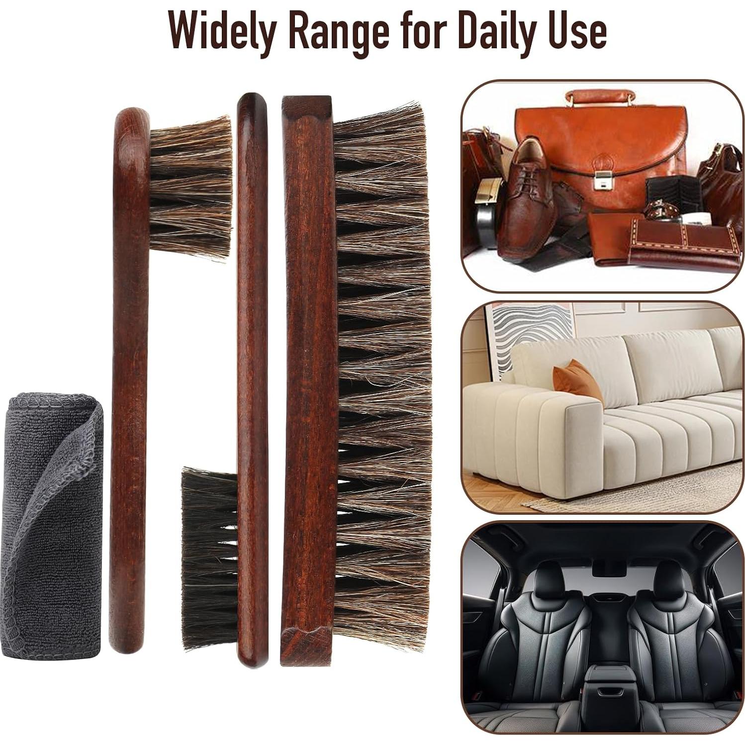 Kit de Cepillos para Zapatos de Cuero Zzisland 4 Piezas