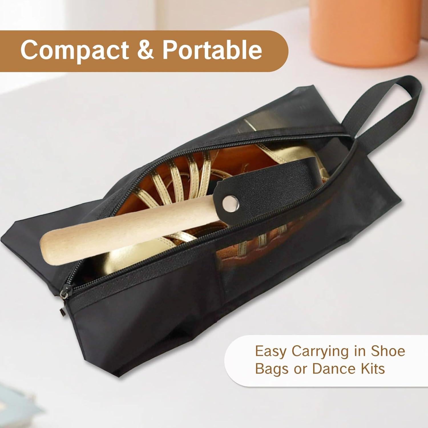 Cepillo para Zapatos de Baile YAFIYGI con Funda de Cuero