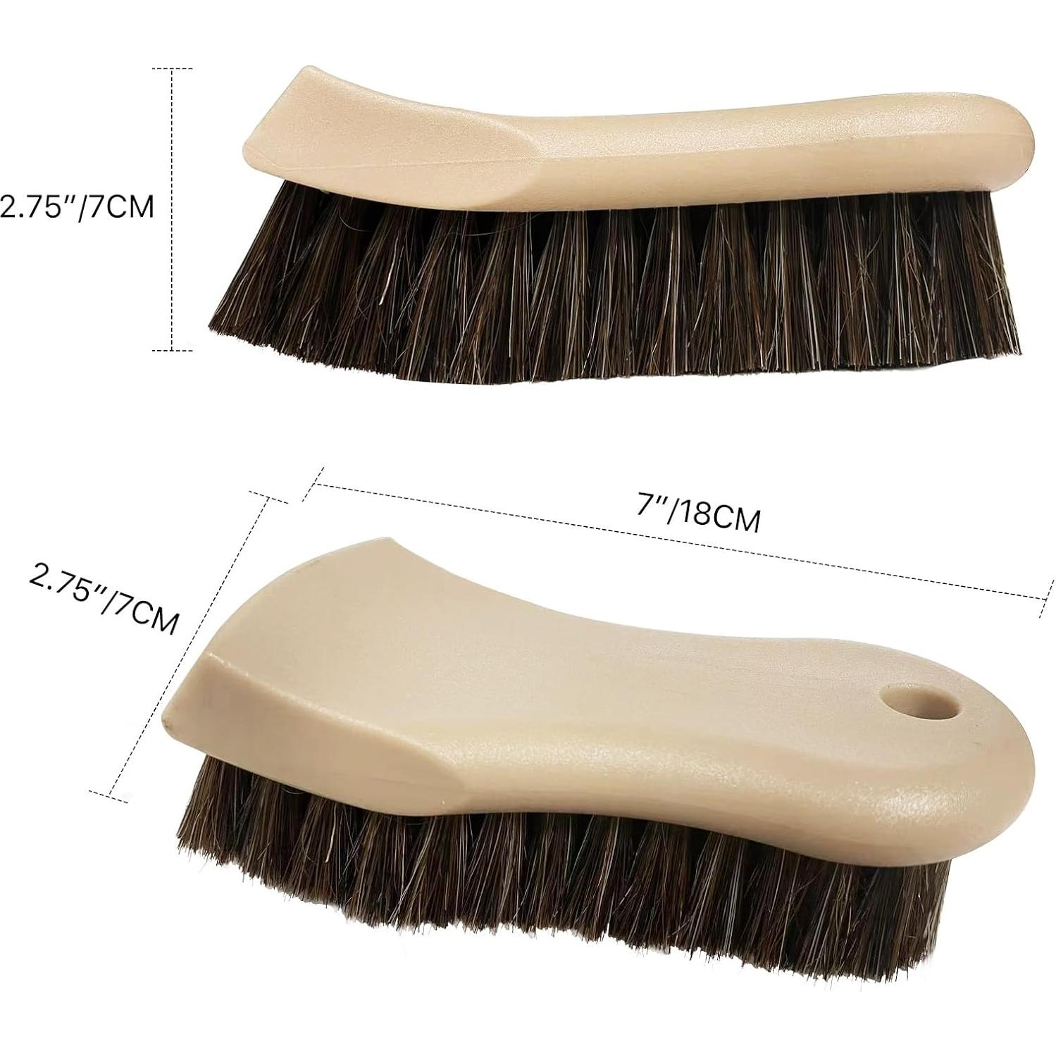 Cepillo de Cerdas Largas de Caballo YeewayVeh para Cuero