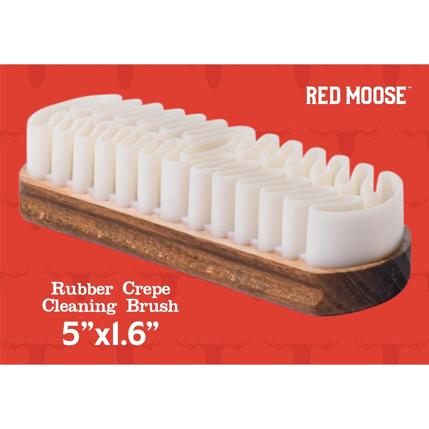 Cepillo de Suede Red Moose - Goma Crepés Natural para Limpieza