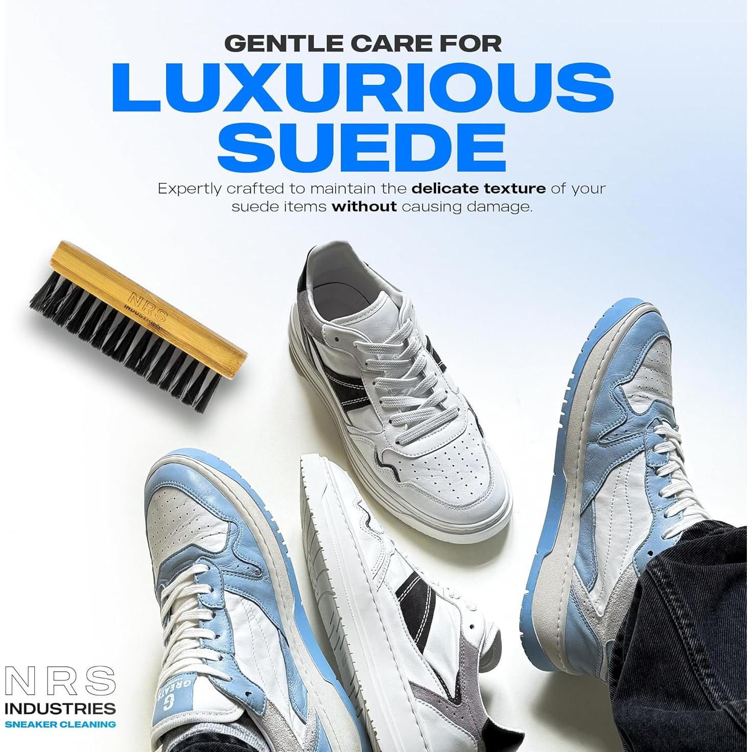 Cepillo de limpieza para ante NRS Industries - Mango de madera